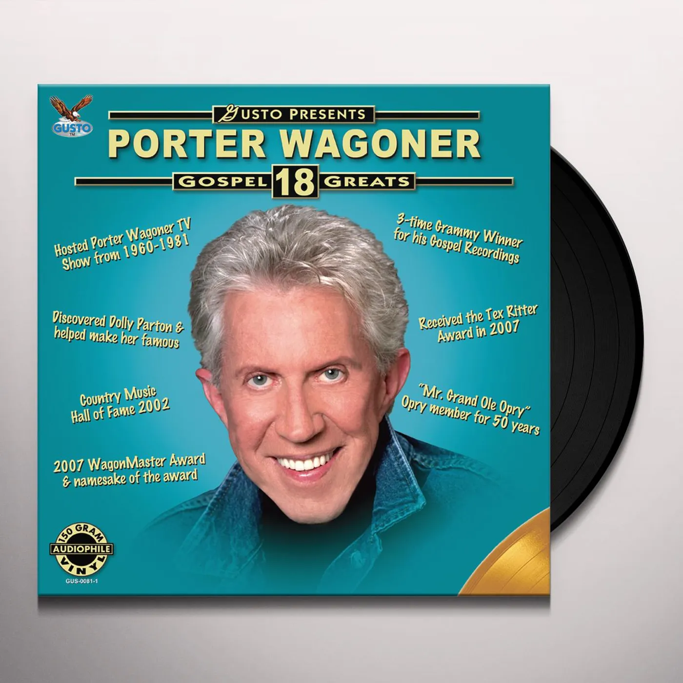 Porter Wagoner GOSPEL 18 GREATS Vinyl Record
