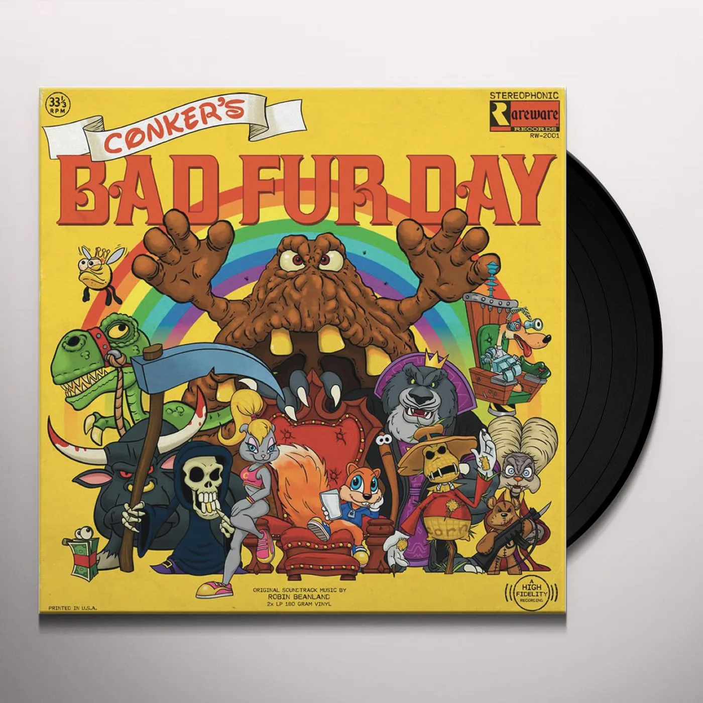 Robin Beanland CONKERS BAD FUR DAY / Original Soundtrack Vinyl Record