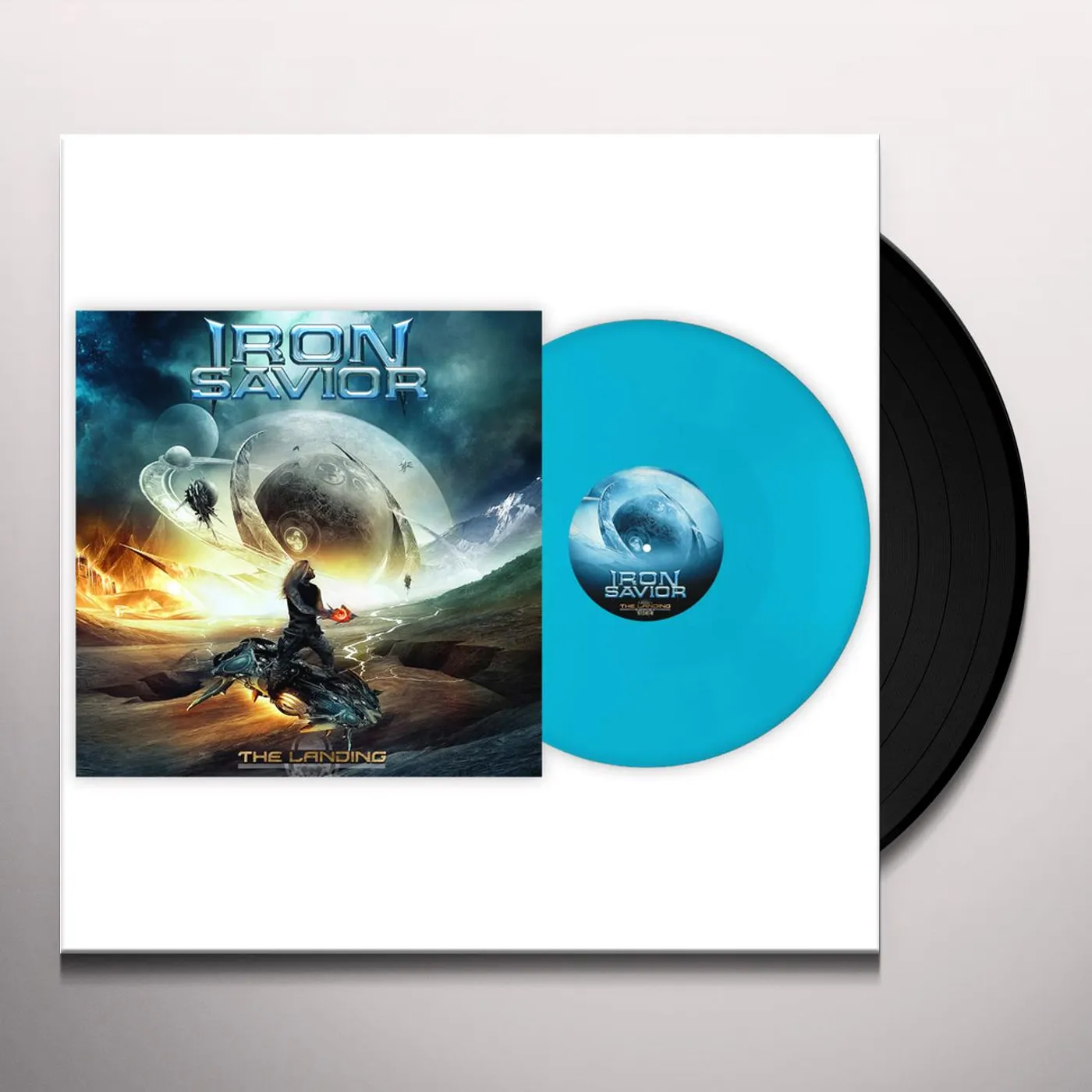 Iron Savior THE LANDING (PALE BLUE VINYL) Vinyl Record