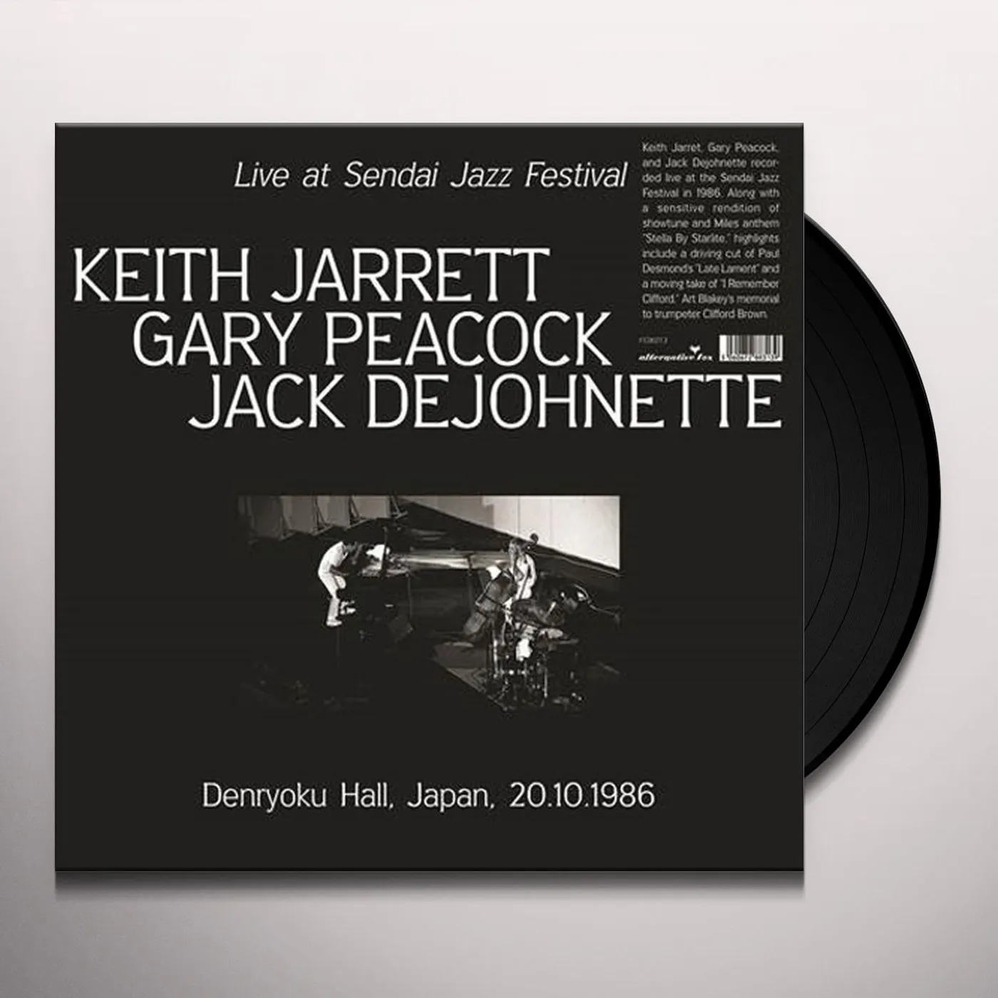 Keith Jarrett LIVE AT SENDAI JAZZ FESTIVAL DENRYOKU HALL Vinyl Record