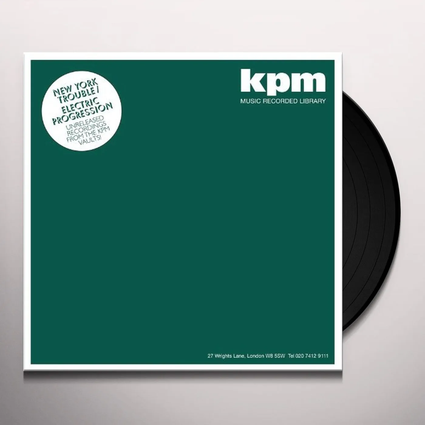 KPM NEW YORK TROUBLE/ELECTRIC PROGRESSION Vinyl Record