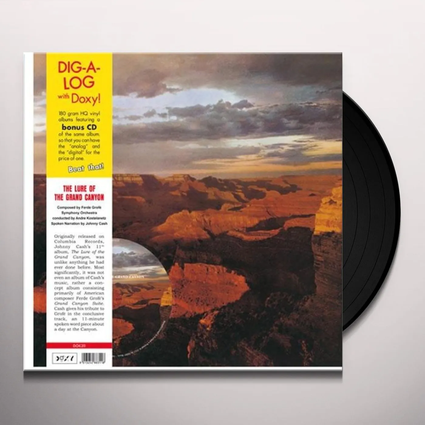 Johnny Cash LURE OF THE GRAND CANYON Vinyl Record