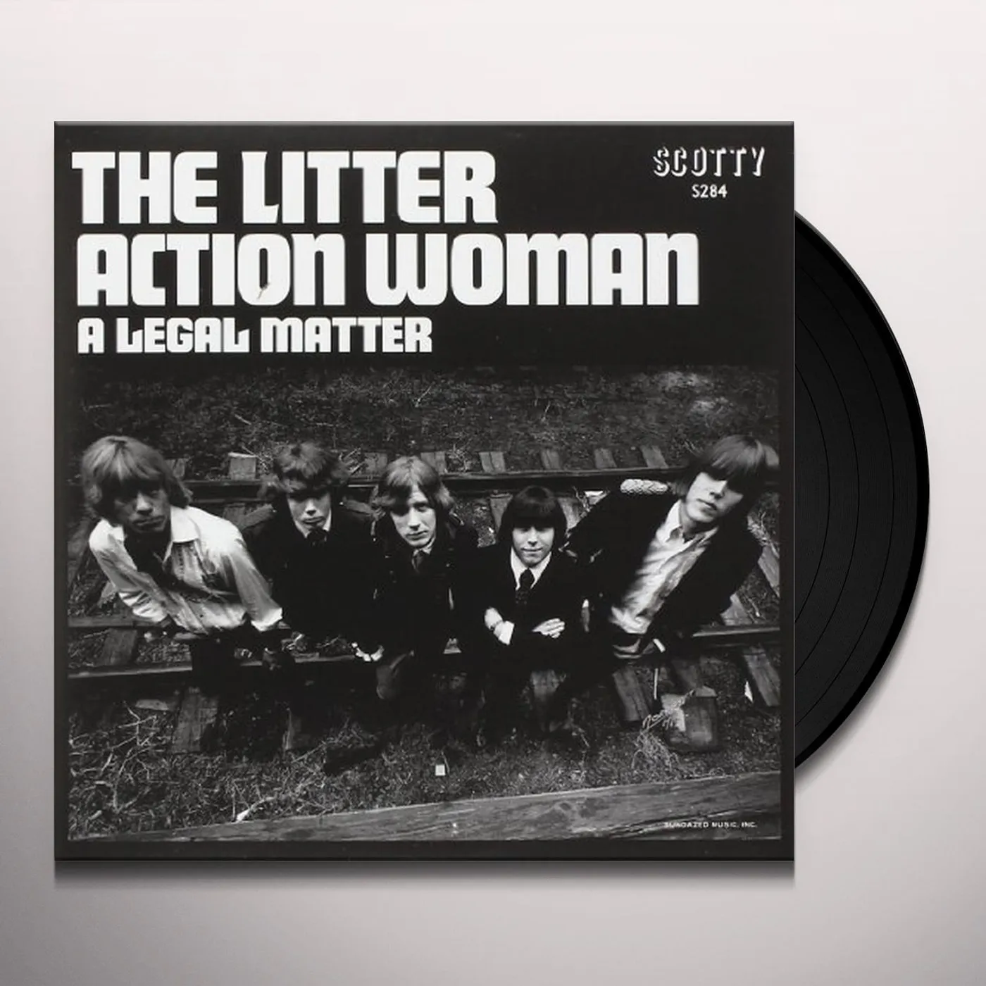 The Litter ACTION WOMAN / A LEGAL MATTER Vinyl Record