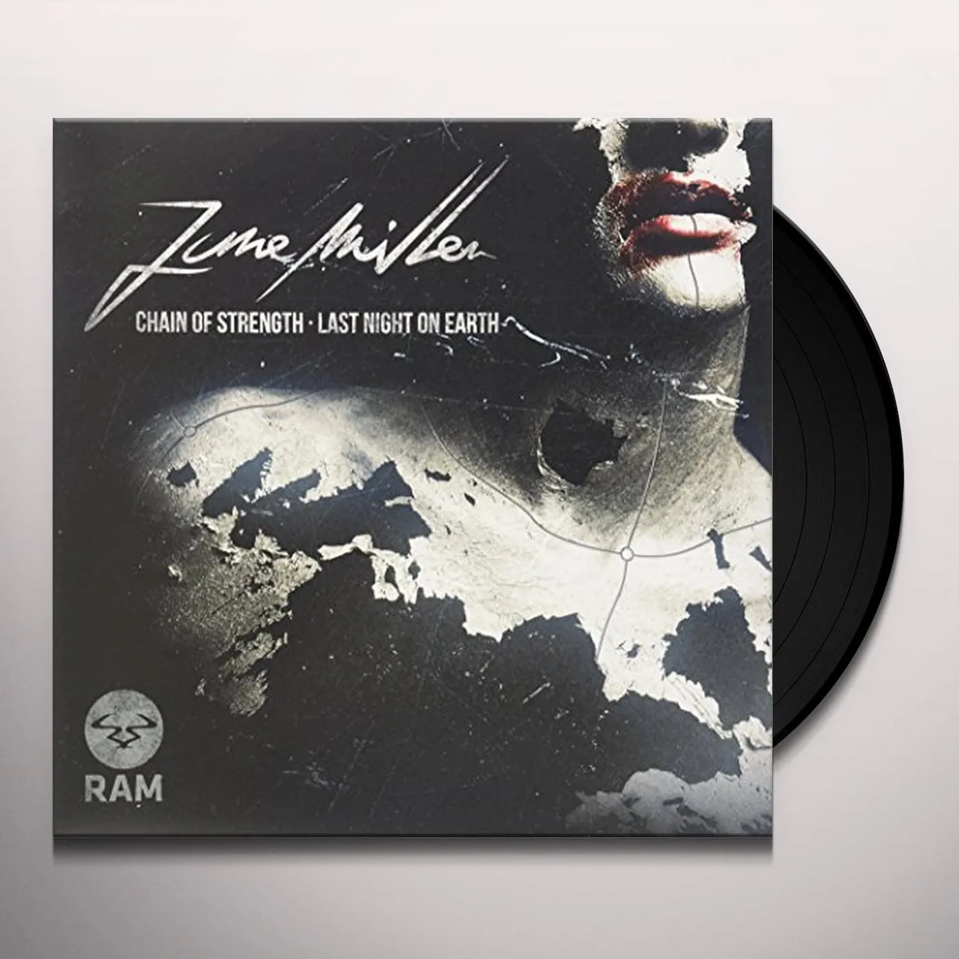 June Miller CHAIN OF STRENGTH/LAST NIGHT ON EARTH Vinyl Record