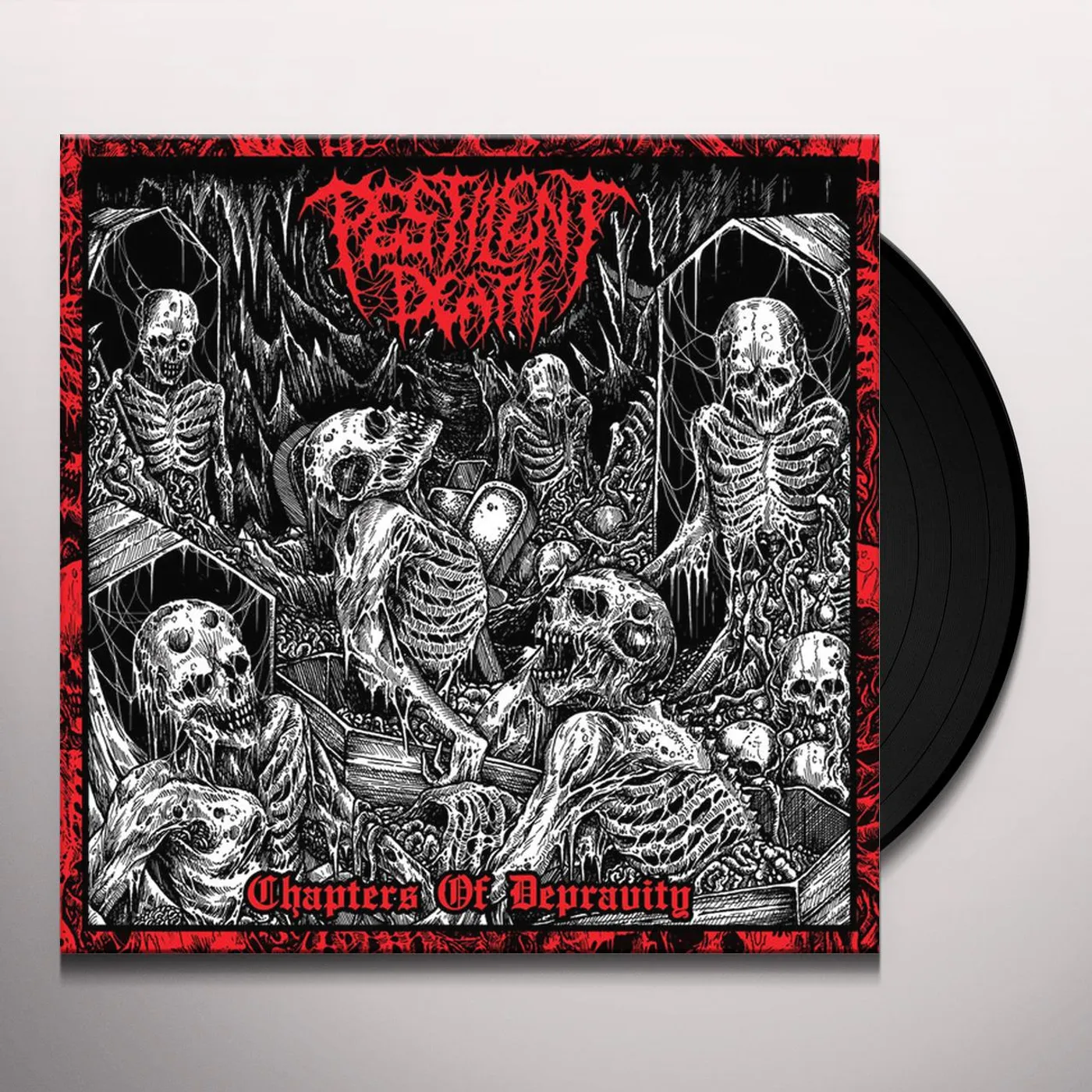 Pestilent Death Chapters of Depravity Vinyl Record