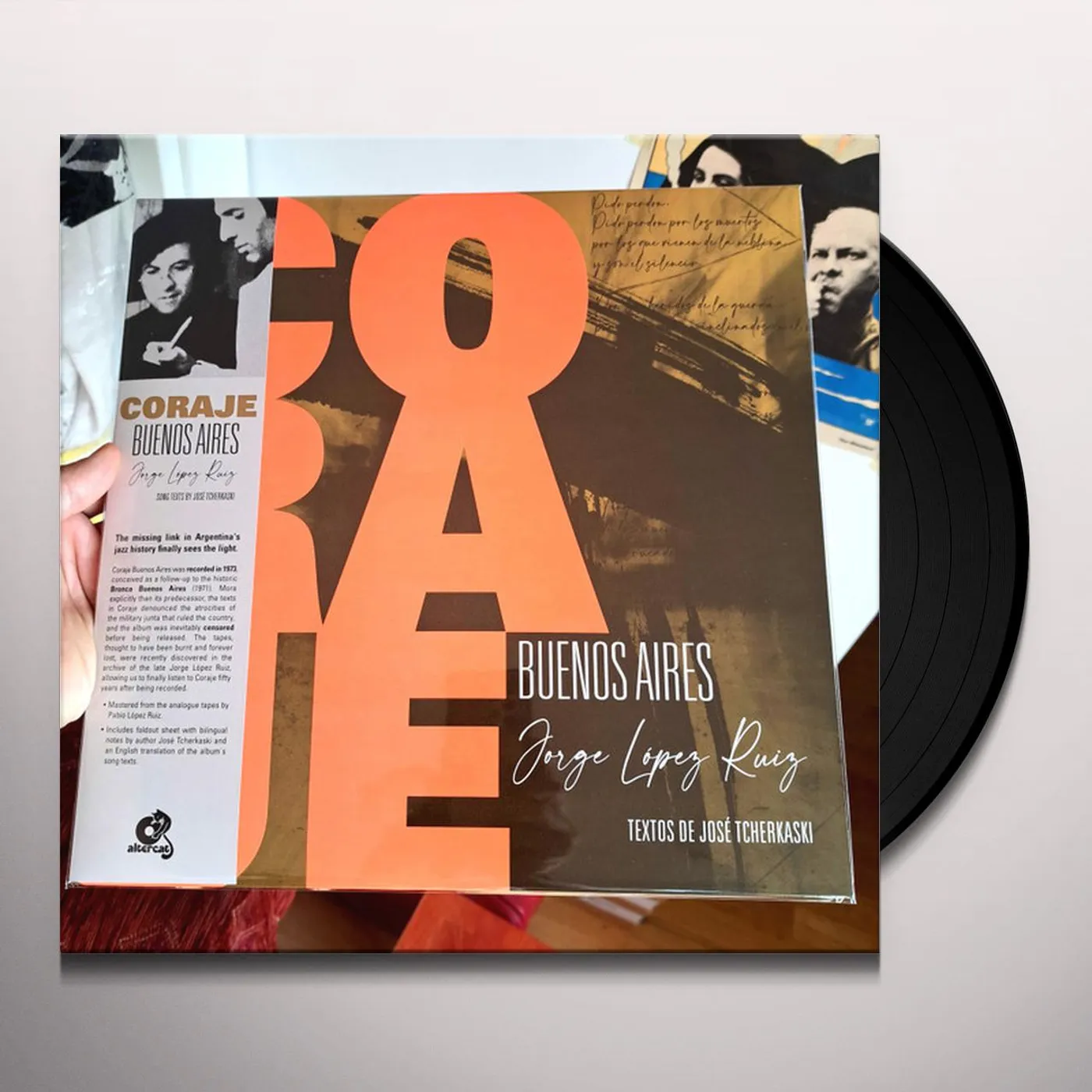 Jorge López Ruiz CORAJE BUENOS AIRES Vinyl Record