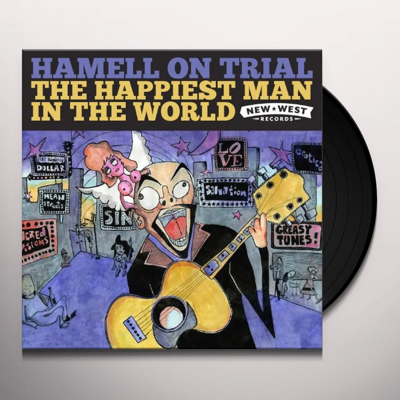Hamell on Trial HAPPIEST MAN IN THE WORLD Vinyl Record