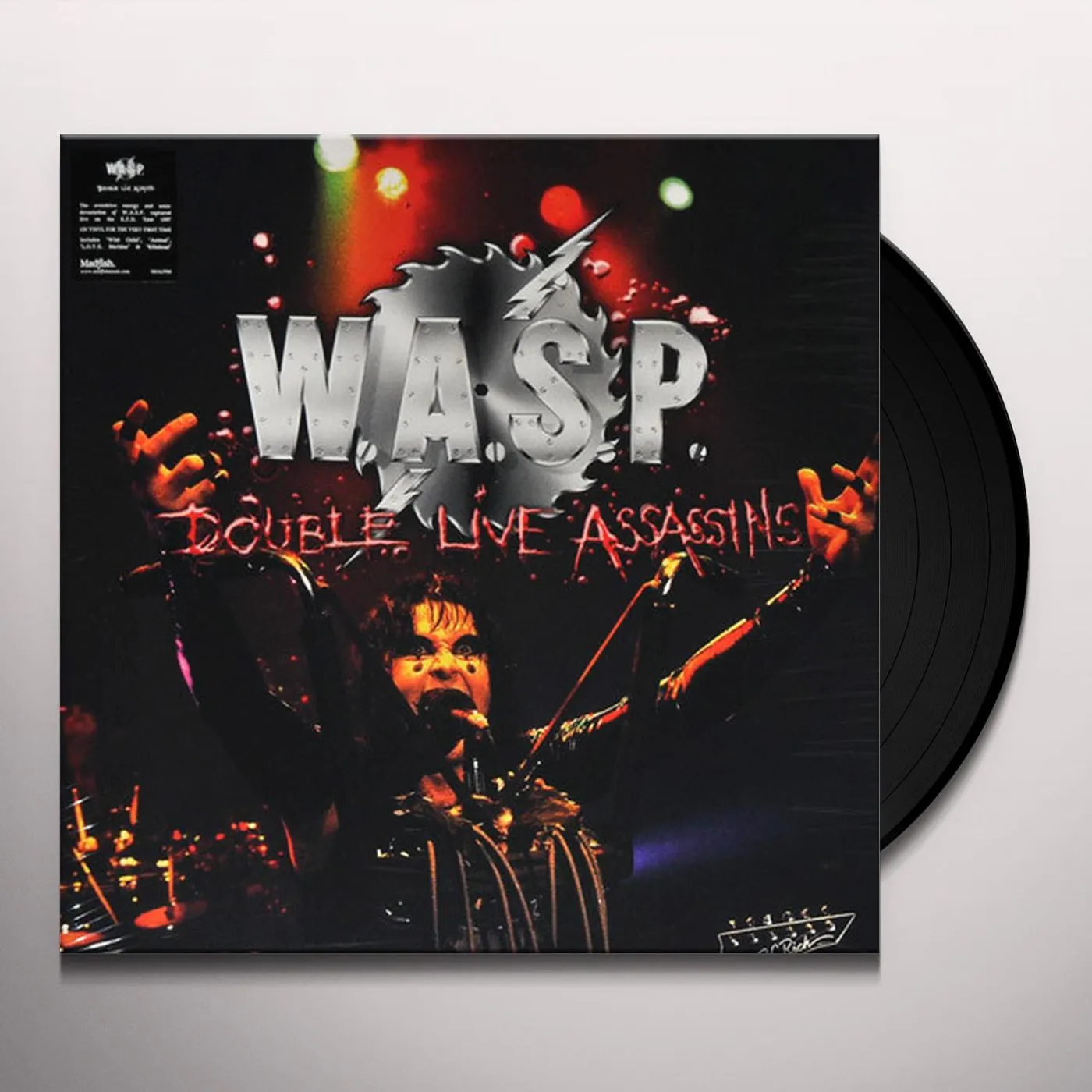 W.A.S.P. DOUBLE LIVE ASSASSINS Vinyl Record