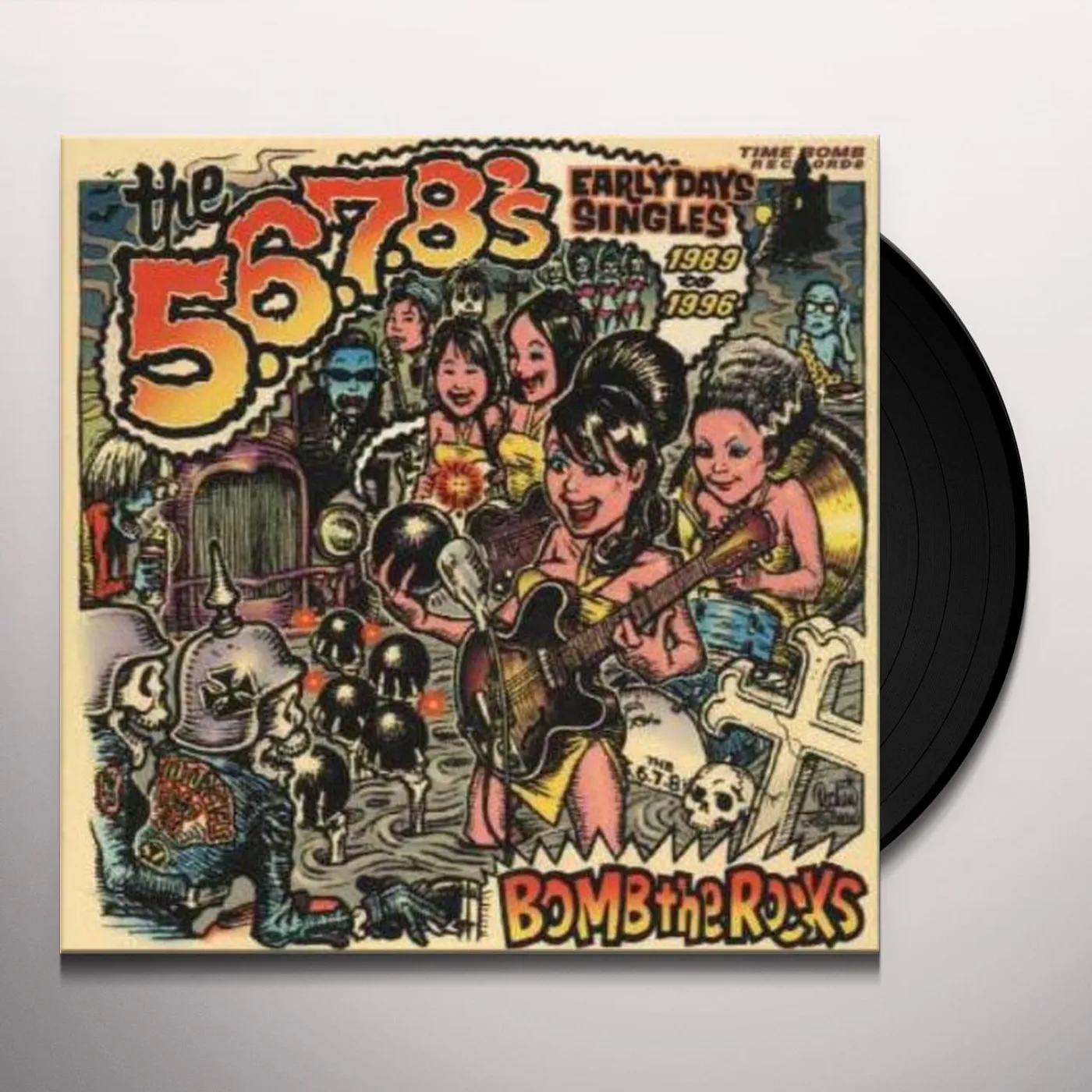The 5.6.7.8's BOMB THE ROCKS: SINGLES Vinyl Record