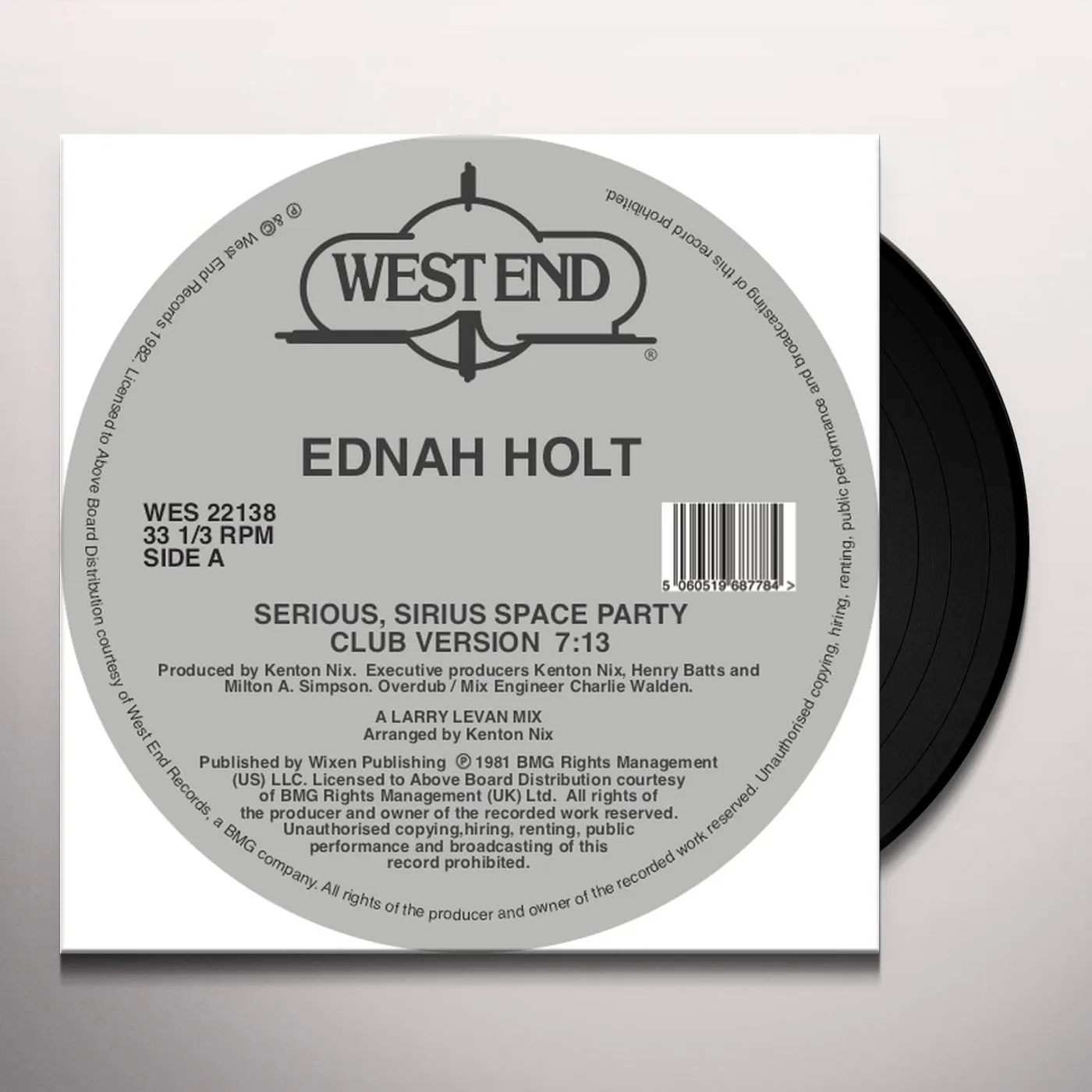 Ednah Holt SERIOUS SIRIUS SPACE PARTY Vinyl Record