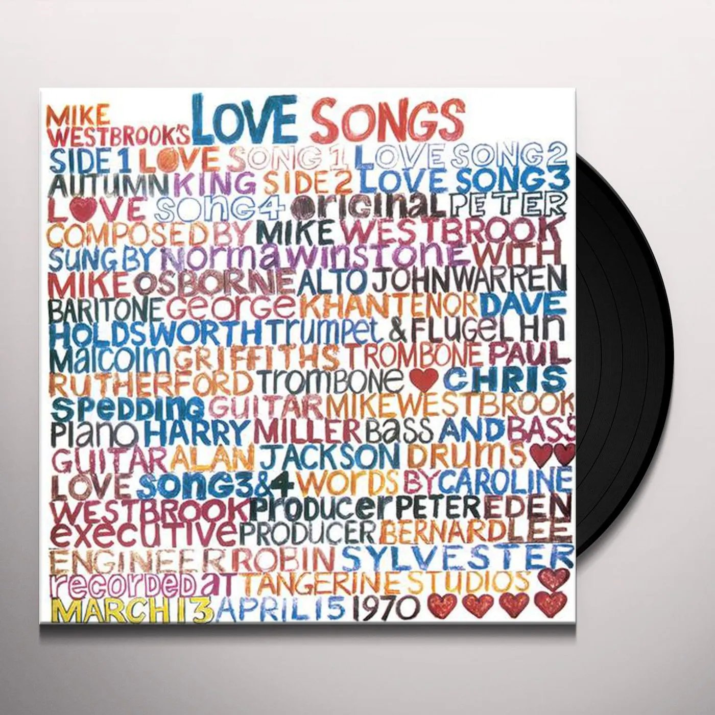 Mike Westbrook Concert Band LOVE SONGS Vinyl Record