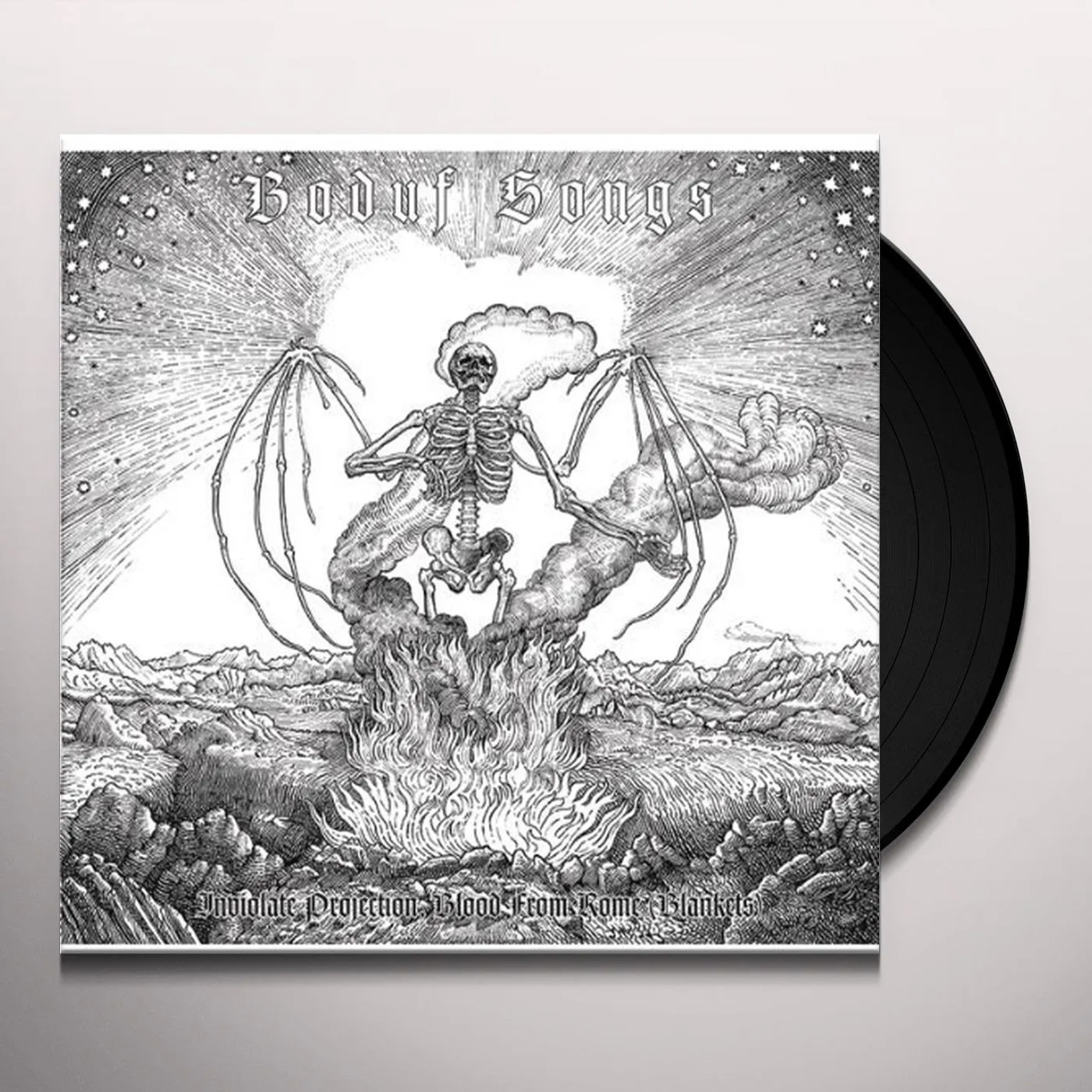 Boduf Songs INVIOLATE PROJECTION BLOOD FROM ROME BLANKETS Vinyl Record