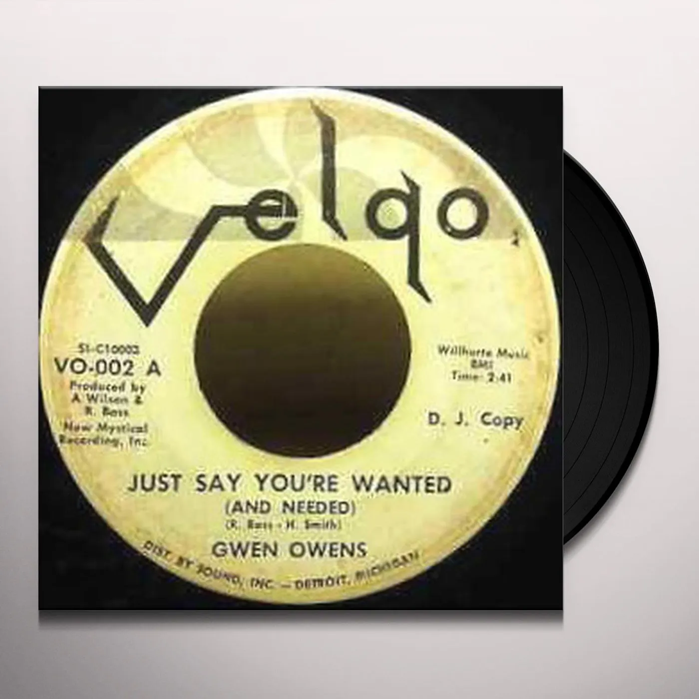 Gwen Owens JUST SAY YOU'RE WANTED (AND NEEDED) Vinyl Record