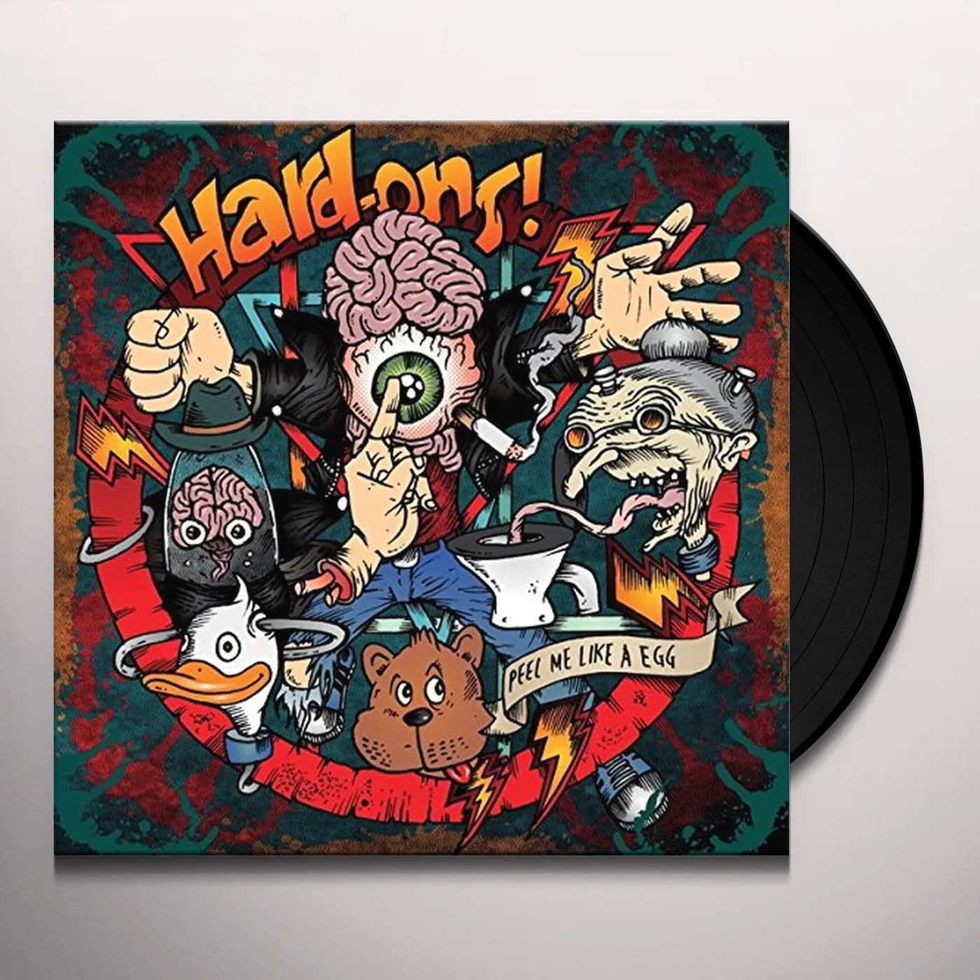 Hard-Ons PEEL ME LIKE AN EGG Vinyl Record - UK Release