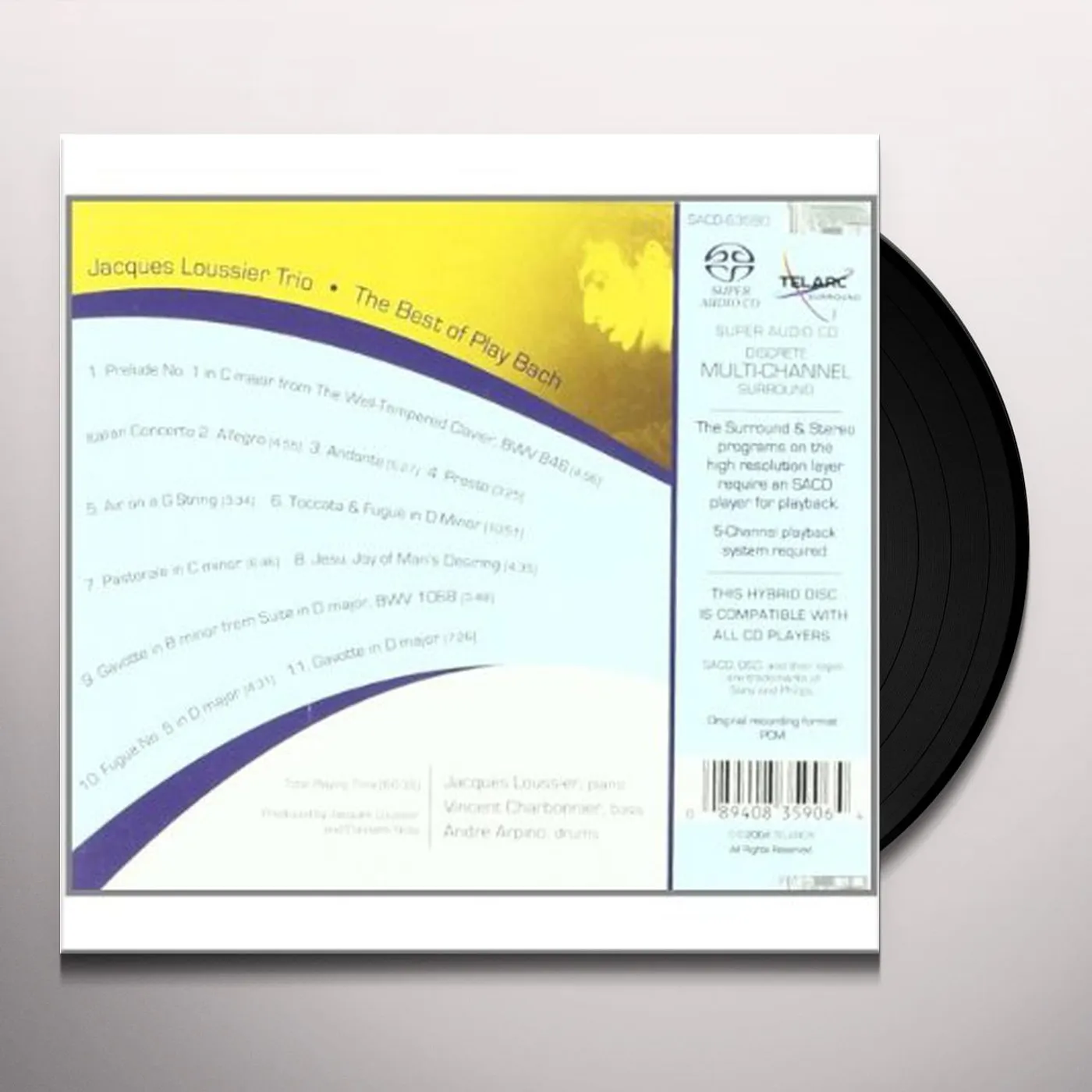 Jacques Loussier BEST OF PLAY BACH (HYBRID) Vinyl Record