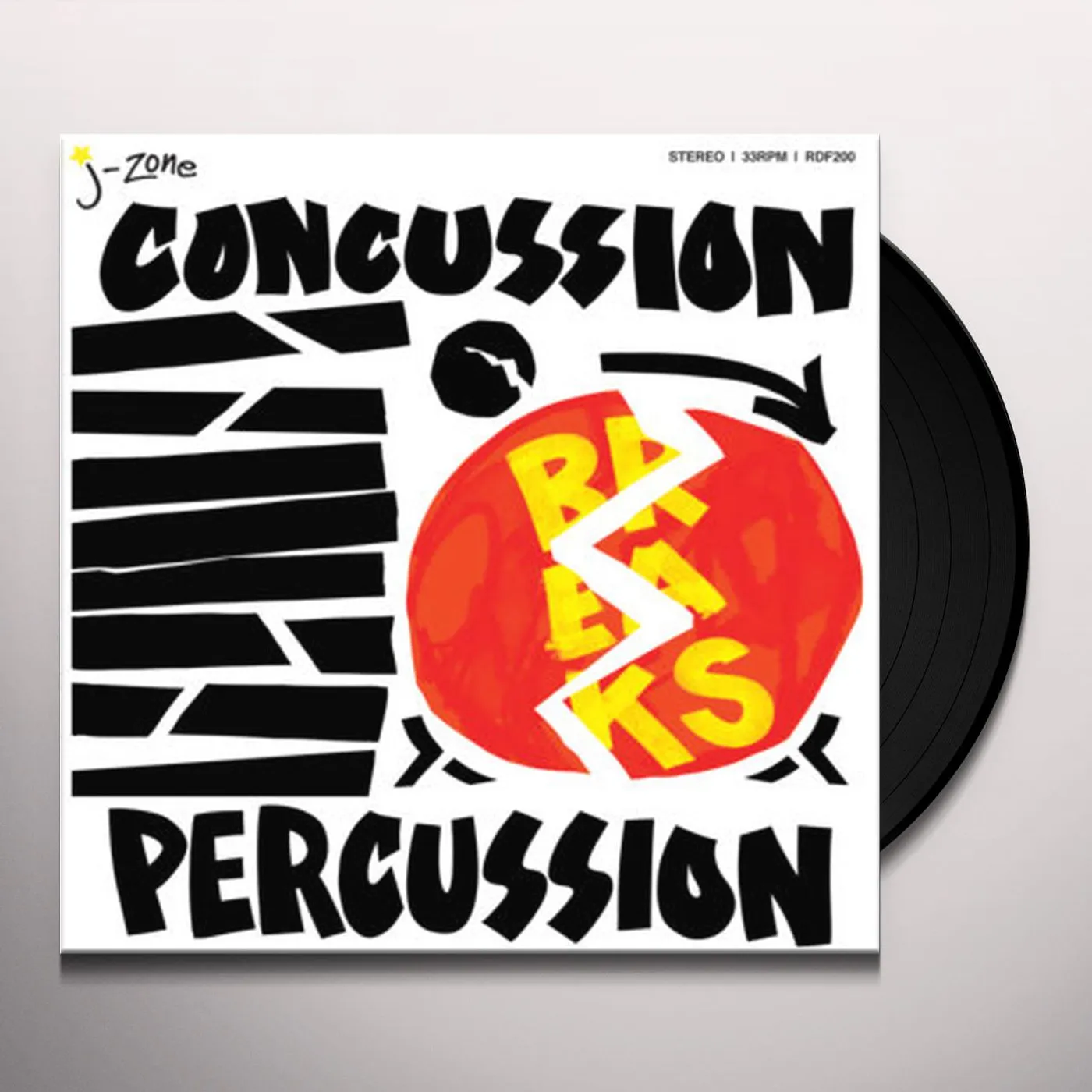 J-Zone CONCUSSION PERCUSSION Vinyl Record