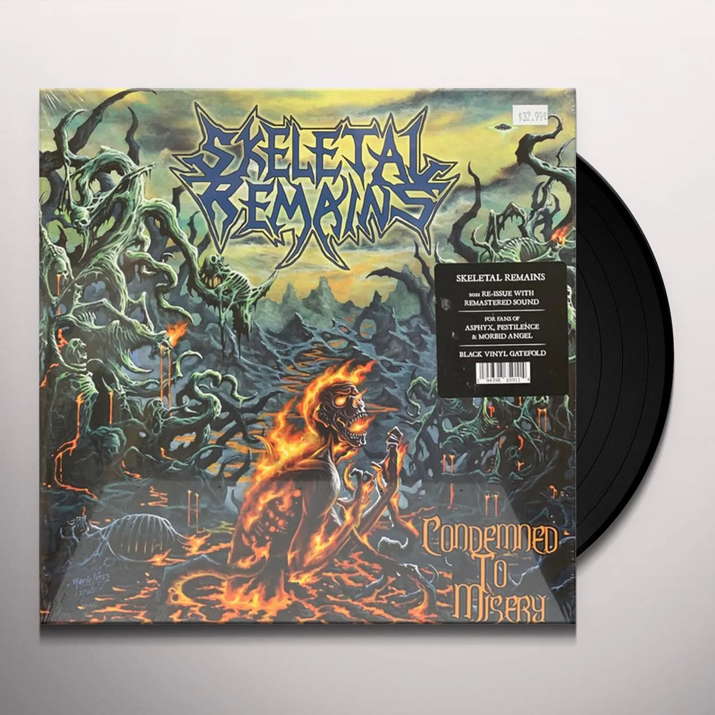 Skeletal Remains CONDEMNED TO MISERY (180G/REISSUE) Vinyl Record