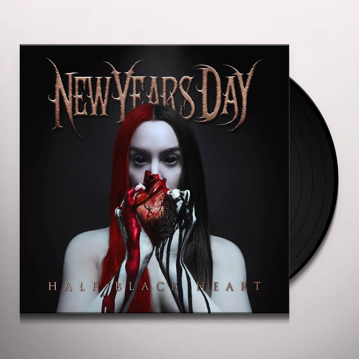 New Years Day HALF BLACK HEART Vinyl Record