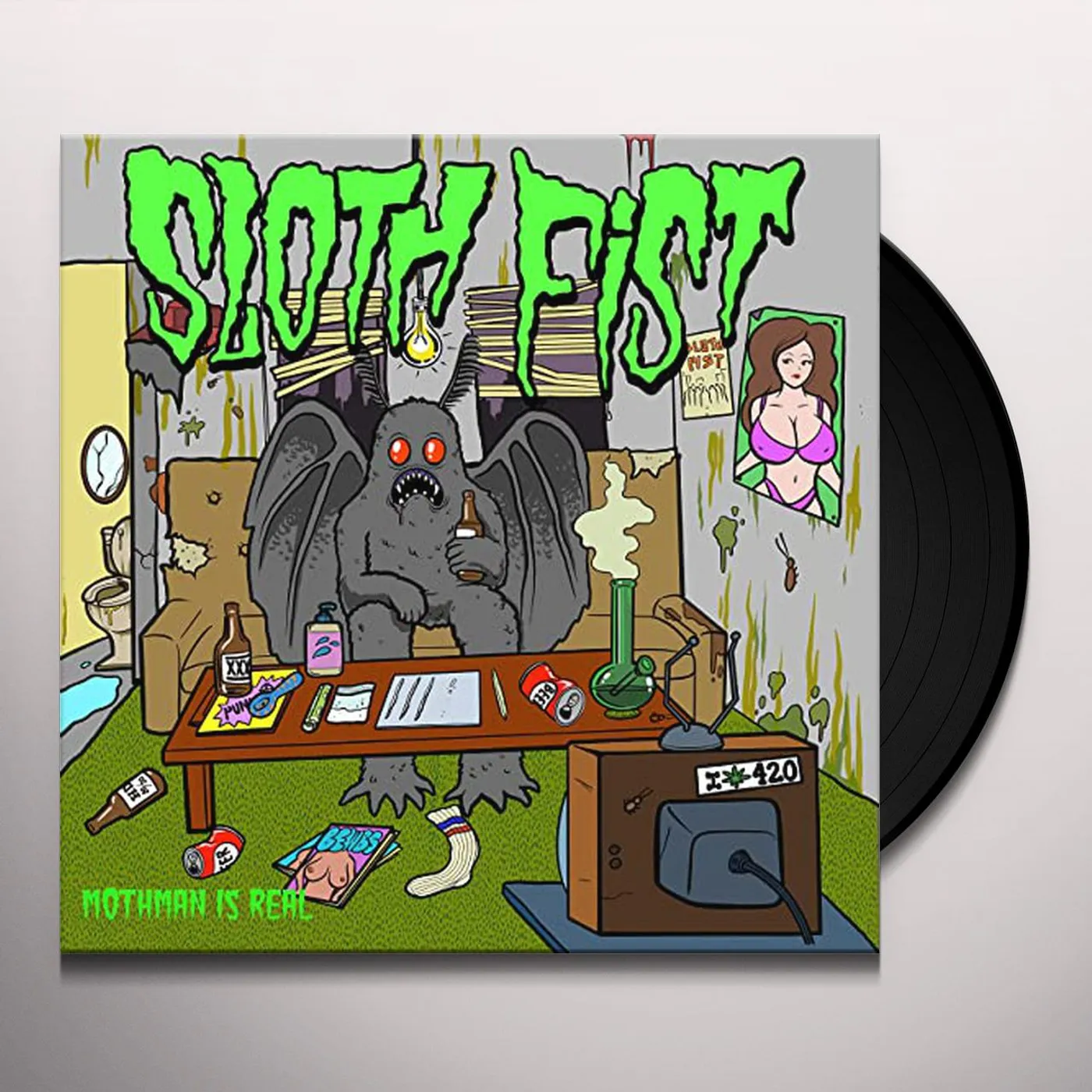 Sloth Fist Mothman is Real Vinyl Record