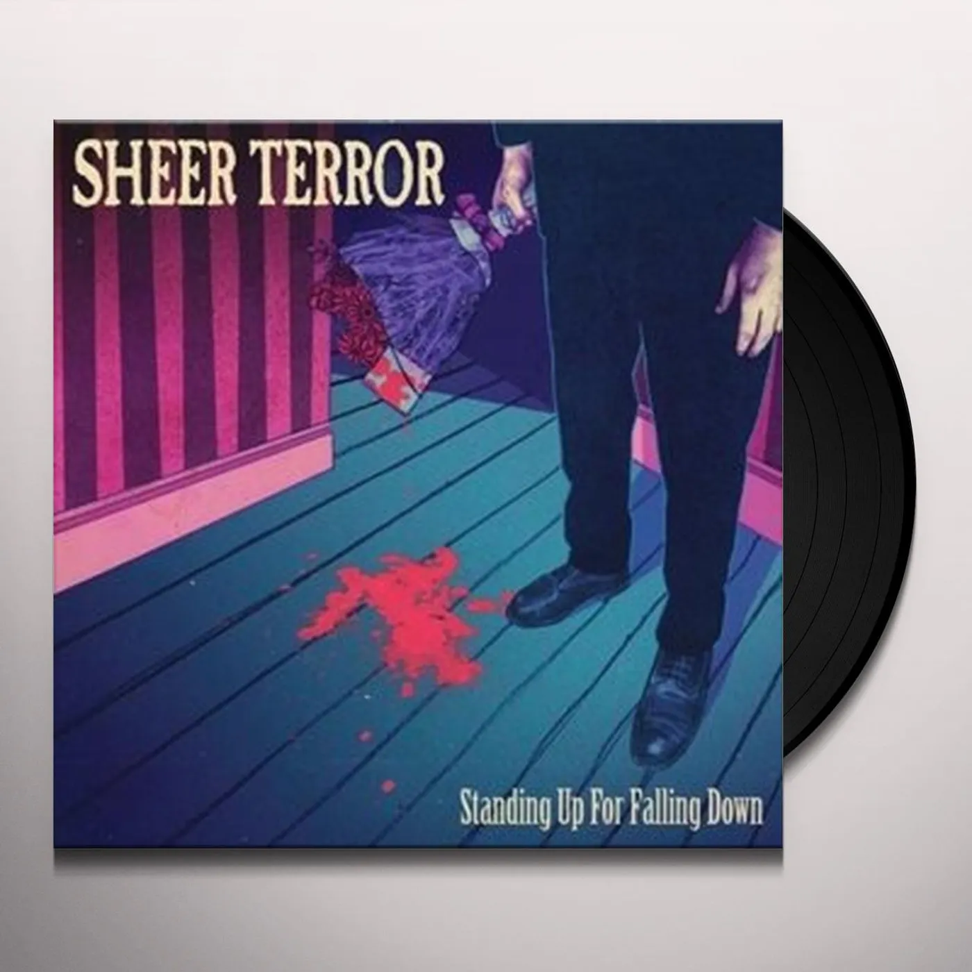 Sheer Terror STANDING UP FOR FALLING DOWN Vinyl Record