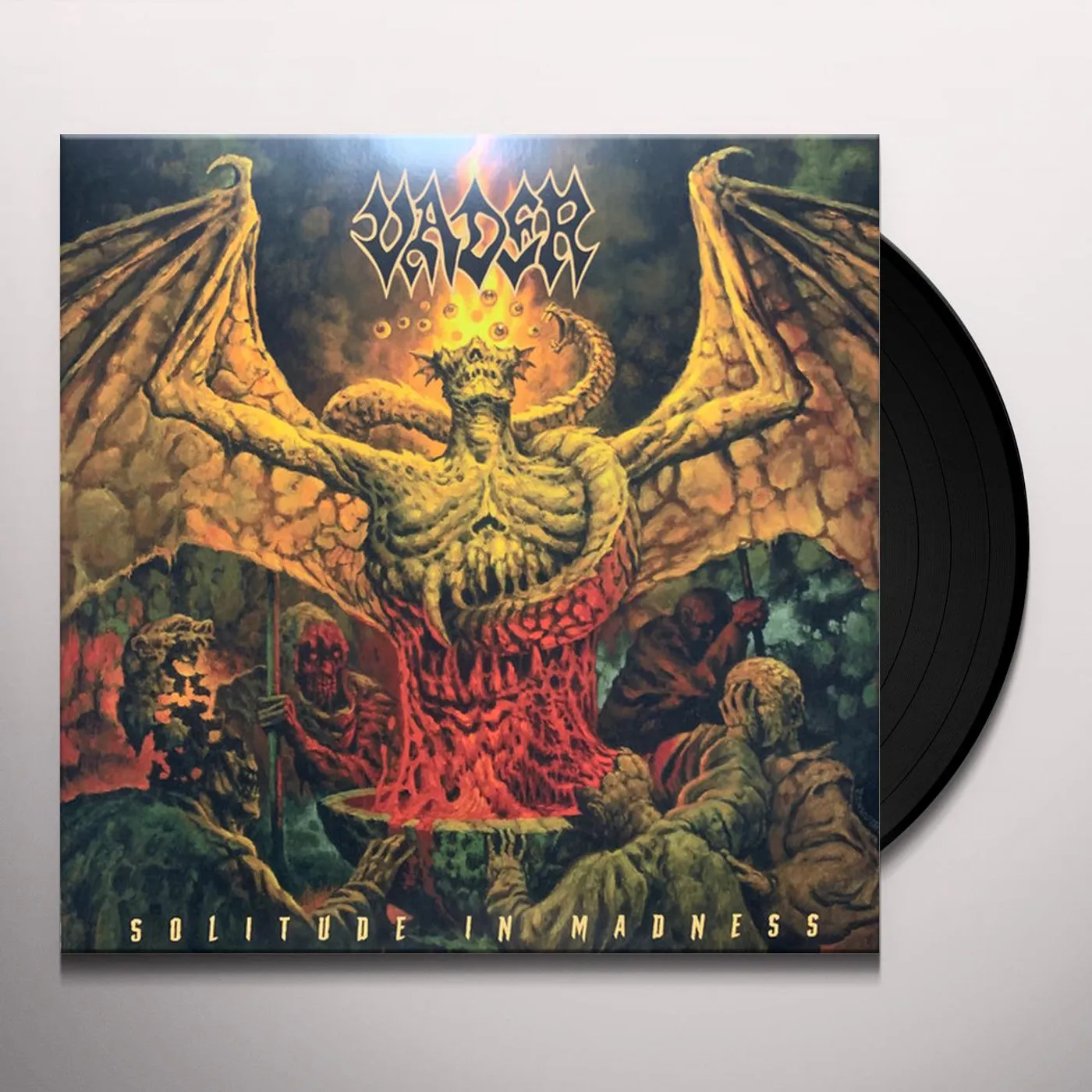 Vader SOLITUDE IN MADNESS (MUSTARD VINYL) Vinyl Record