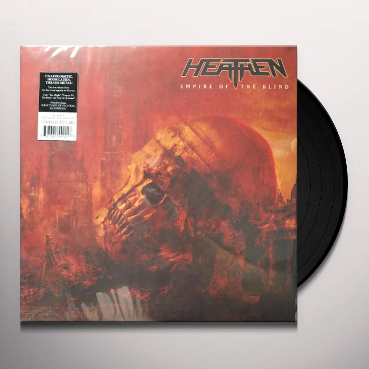 Heathen EMPIRE OF THE BLIND (RED & BLACK SWIRL VINYL) Vinyl Record
