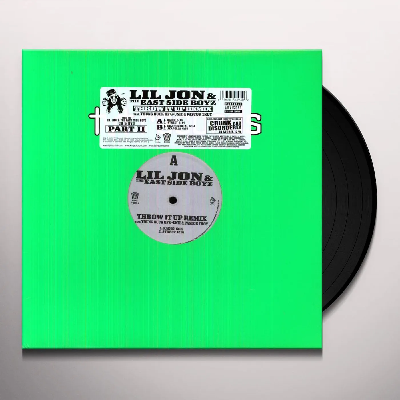 Lil Jon THROW IT UP Vinyl Record