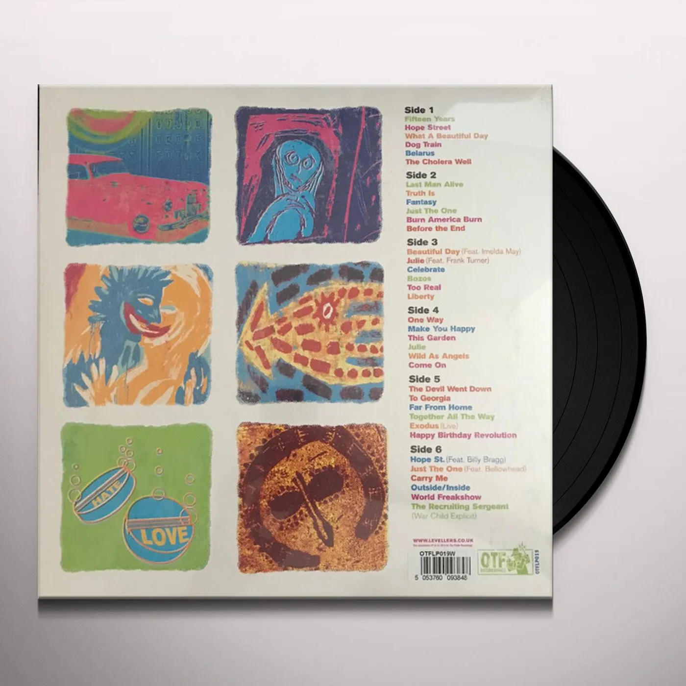 Levellers GREATEST HITS Vinyl Record