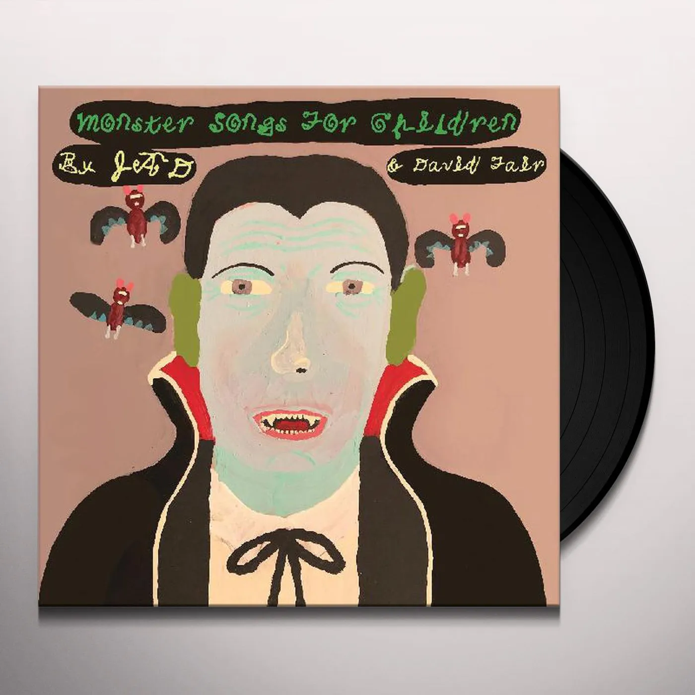 Jad & David Fair MONSTER SONGS FOR CHILDREN (LIME WITH BLACK SWIRL VINYL) Vinyl Record