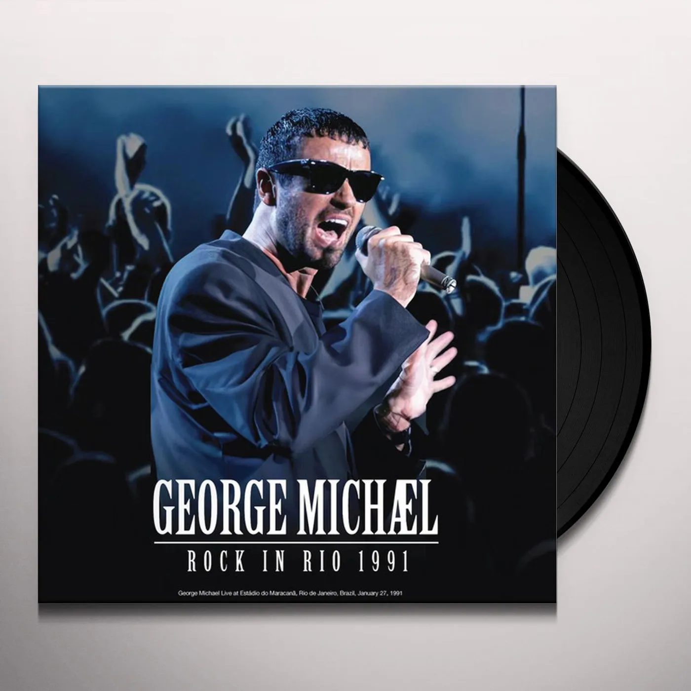 George Michael ROCK IN RIO 1991 (TRANSPARENT BLUE VINYL) Vinyl Record