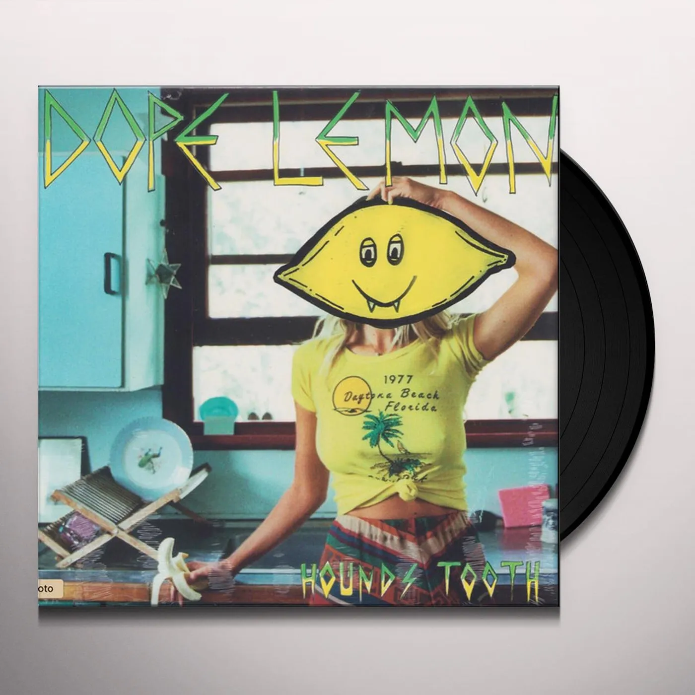 DOPE LEMON HOUNDS TOOTH (TRANSPARENT LIME VINYL) Vinyl Record