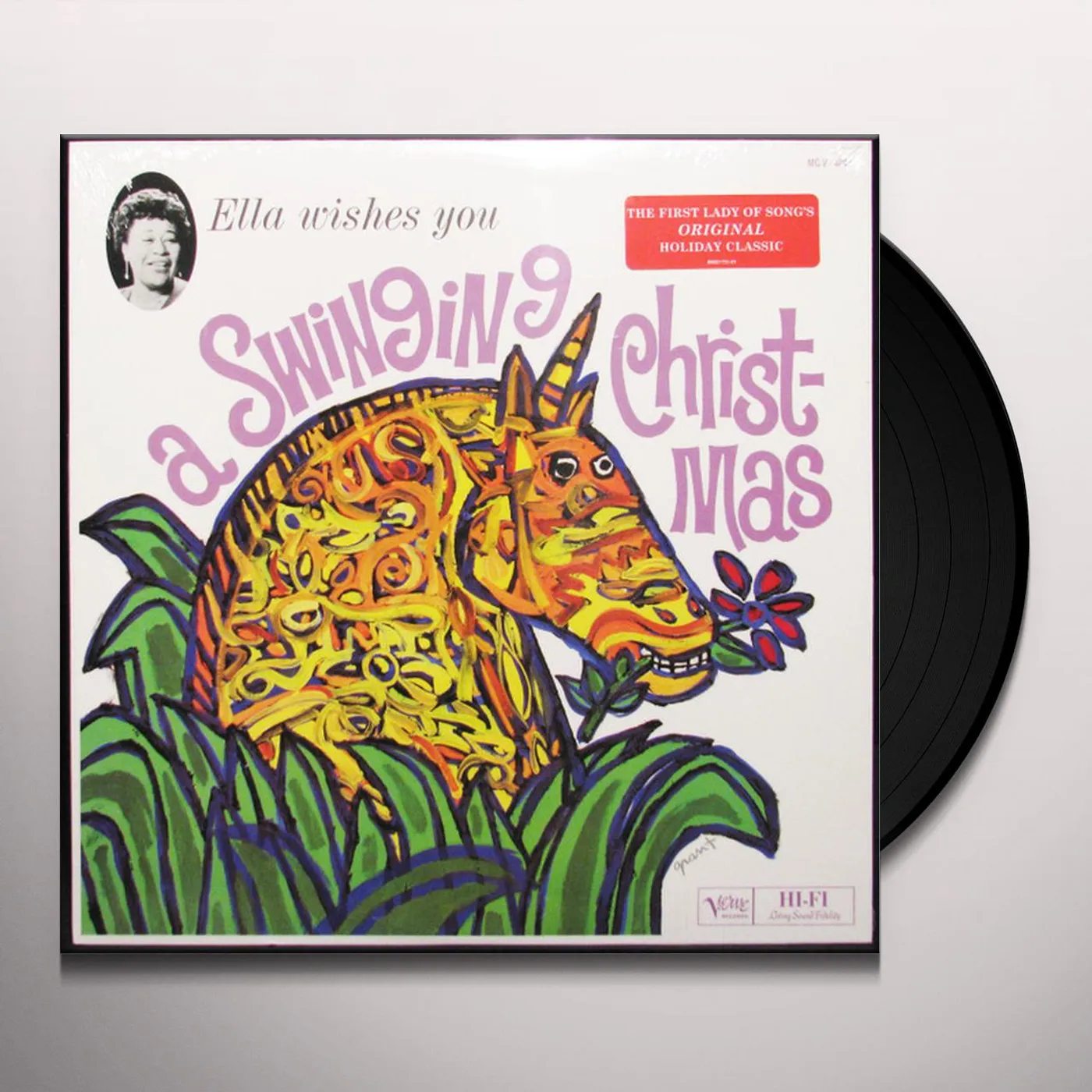 Ella Fitzgerald WISHES YOU A SWINGING CHRISTMAS Vinyl Record