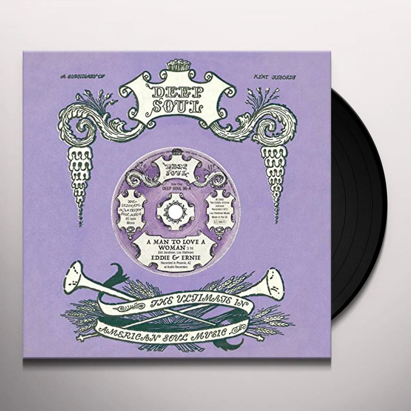 Eddie & Ernie MAN TO LOVE A WOMAN / YOU MAKE MY LIFE A SUNNY DAY Vinyl Record