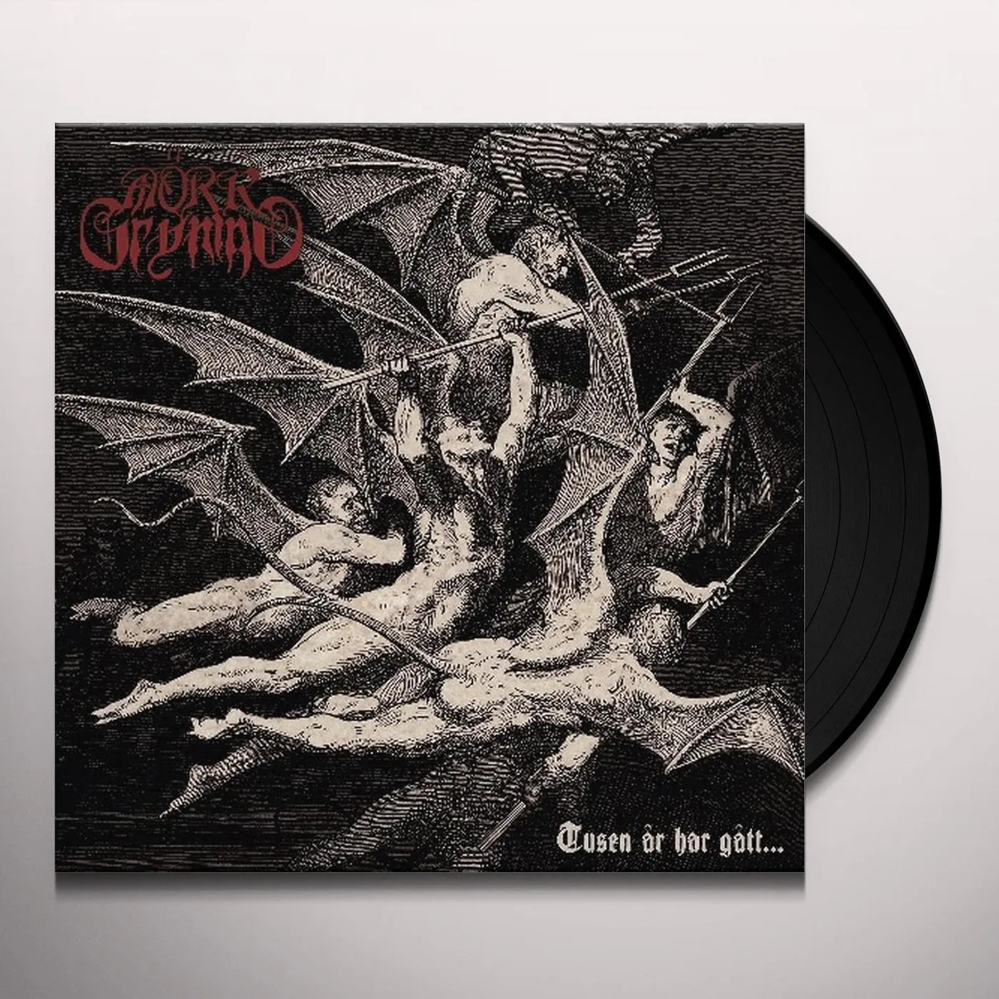 Mörk Gryning TUSEN AR HAR GATT (SILVER VINYL) Vinyl Record