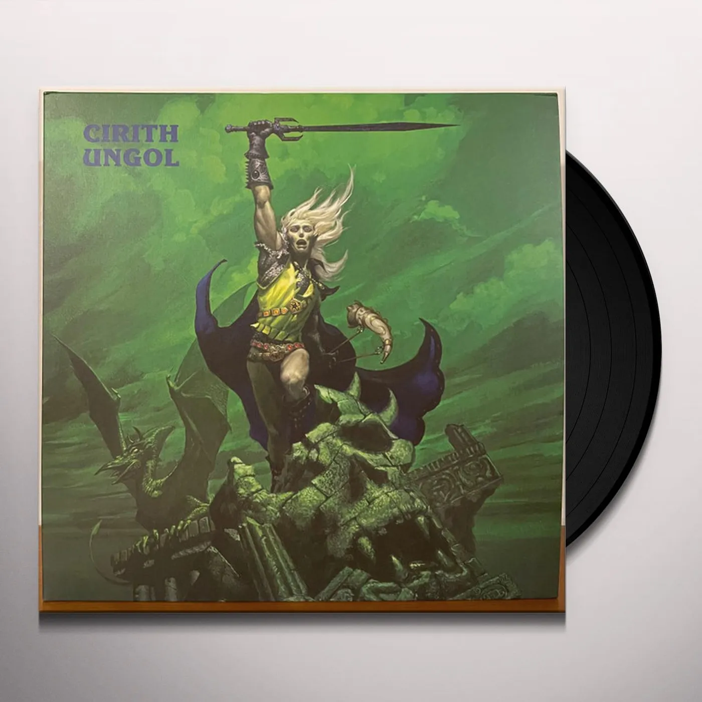Cirith Ungol FROST & FIRE (40TH ANNIVERSARY EDITION/LEAF GREEN MARBLED VINYL) Vinyl Record