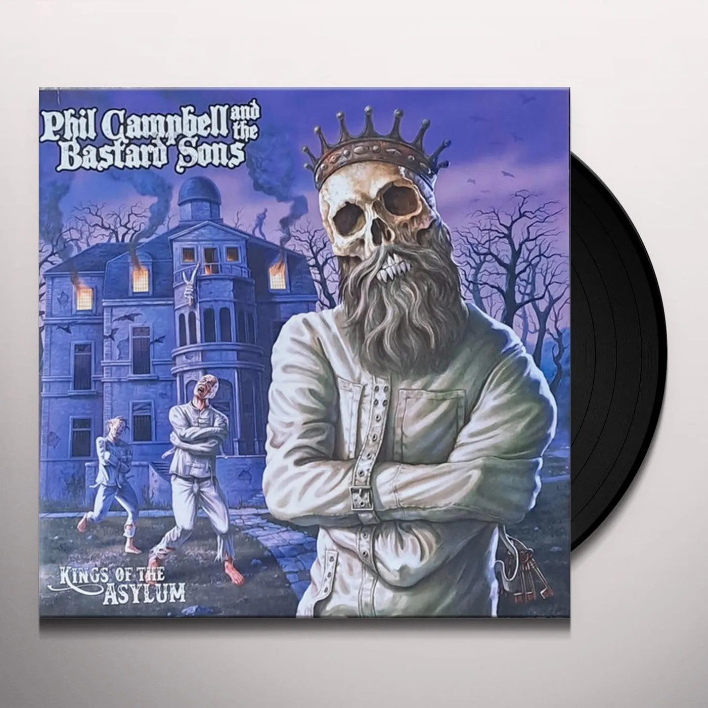 Phil Campbell and the Bastard Sons KINGS OF THE ASYLUM (WHITE/PURPLE VINYL) Vinyl Record