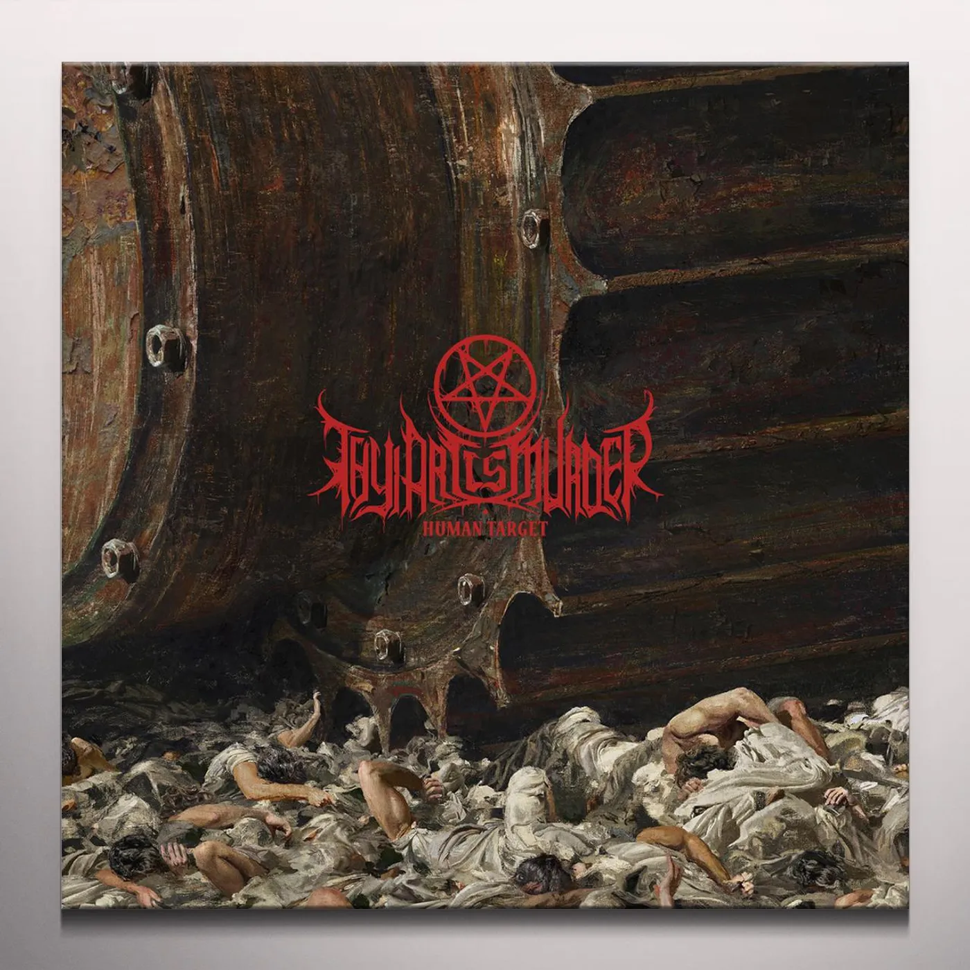 Thy Art Is Murder Human Target (Brown/Black Swirl) Vinyl Record