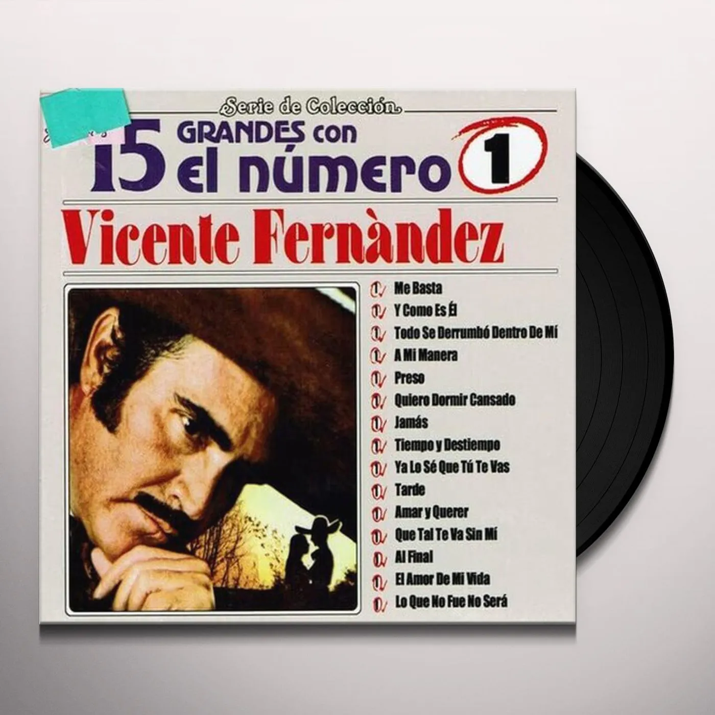 Vicente Fernández 15 Grandes Con El Numero Uno Vinyl Record