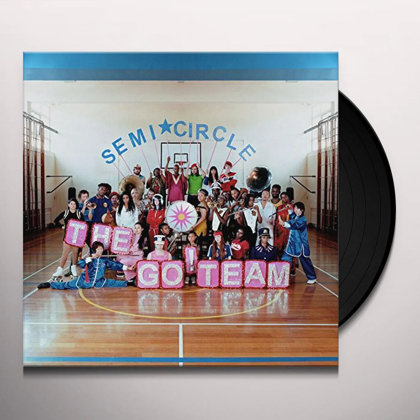Go Team Go Semicircle Vinyl Record