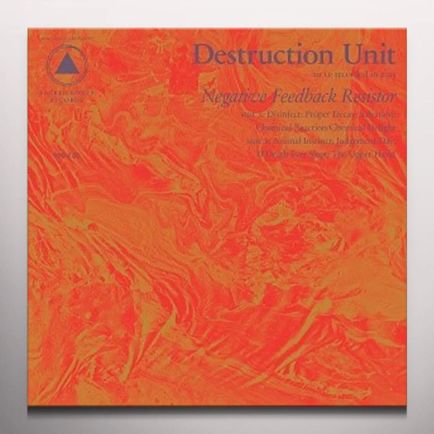Destruction Unit Negative Feedback Resistor Vinyl Record