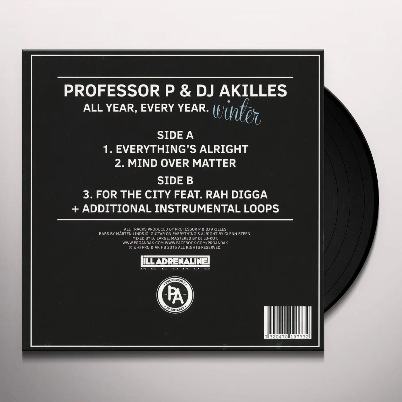 Professor P & DJ Akilles ALL YEAR EVERY YEAR: WINTER Vinyl Record