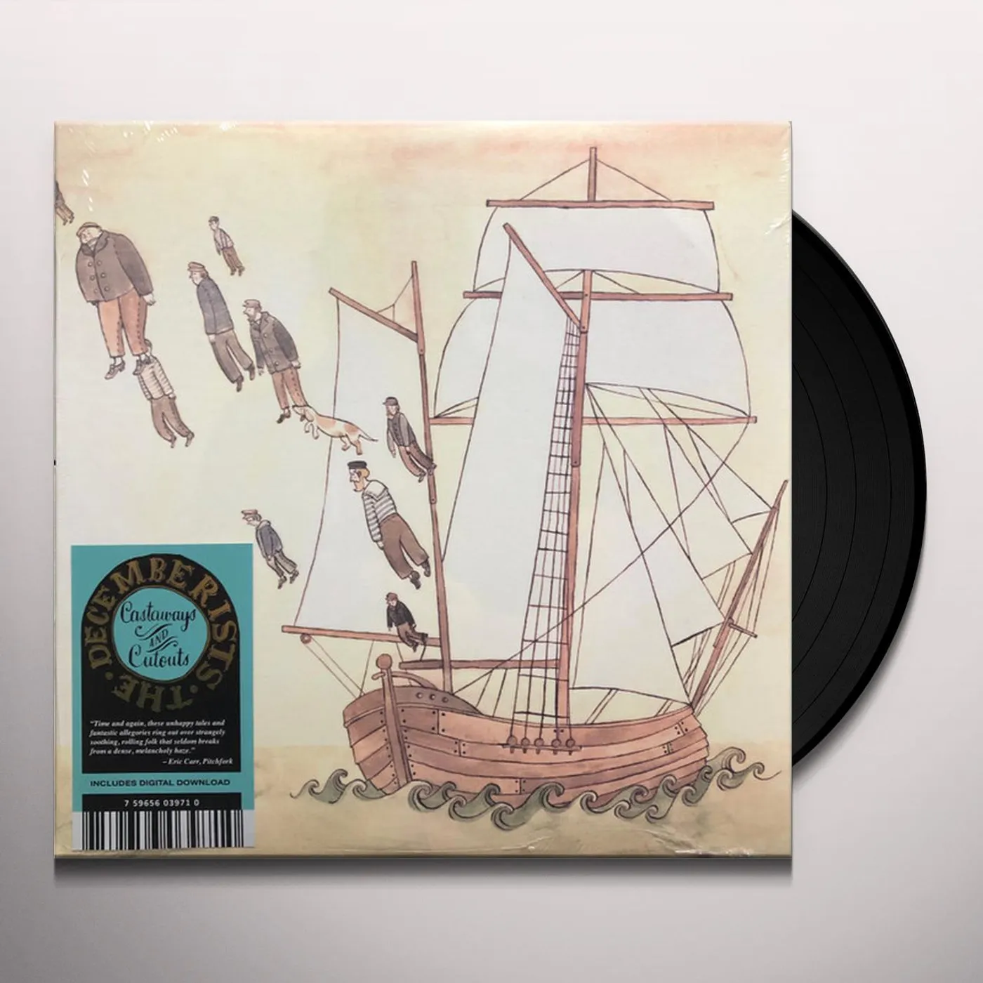 The Decemberists CASTAWAYS & CUTOUTS (DL CARD) Vinyl Record