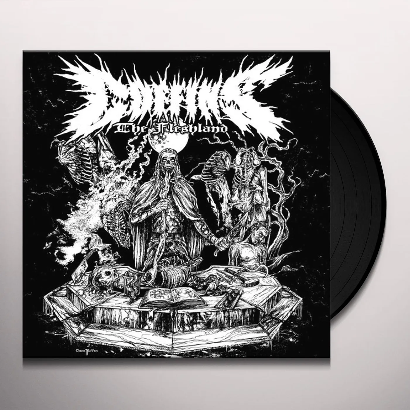 Coffins FLESHLAND B&W Vinyl Record
