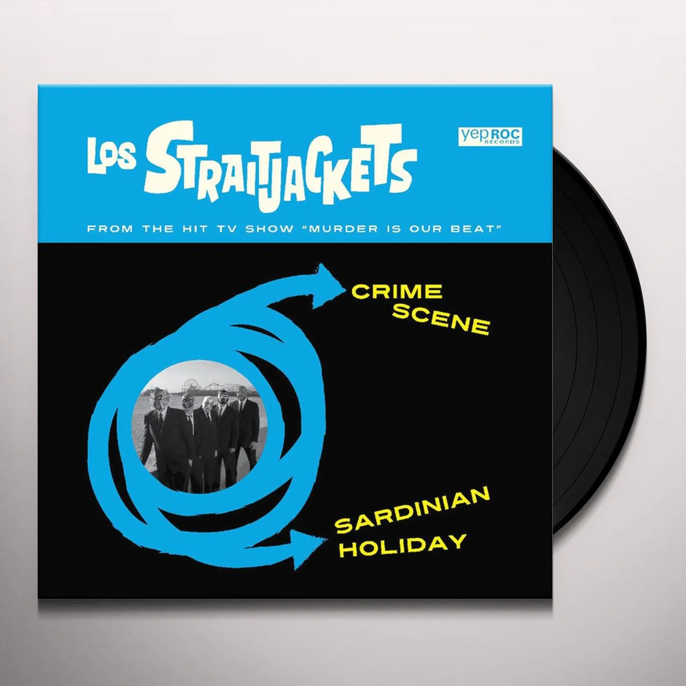 Los Straitjackets Crime Scene b/w Sardinian Holiday Vinyl Record