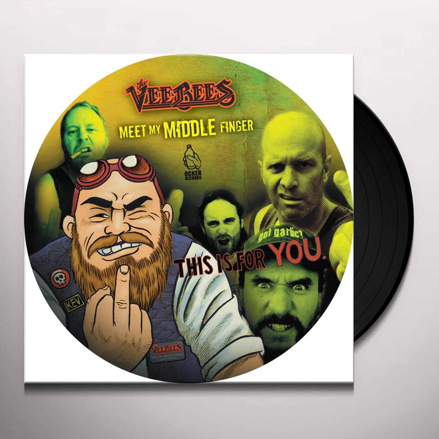 The Veebees Meet My Middle Finger/Wife School Vinyl Record