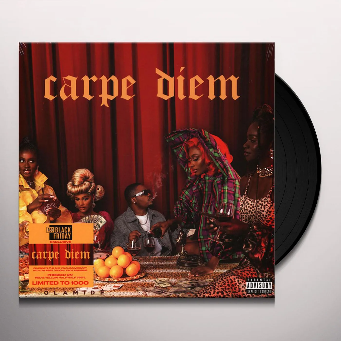 Olamide CARPE DIEM (APPLE + CANARY YELLOW HALF/HALF VINYL) Vinyl Record