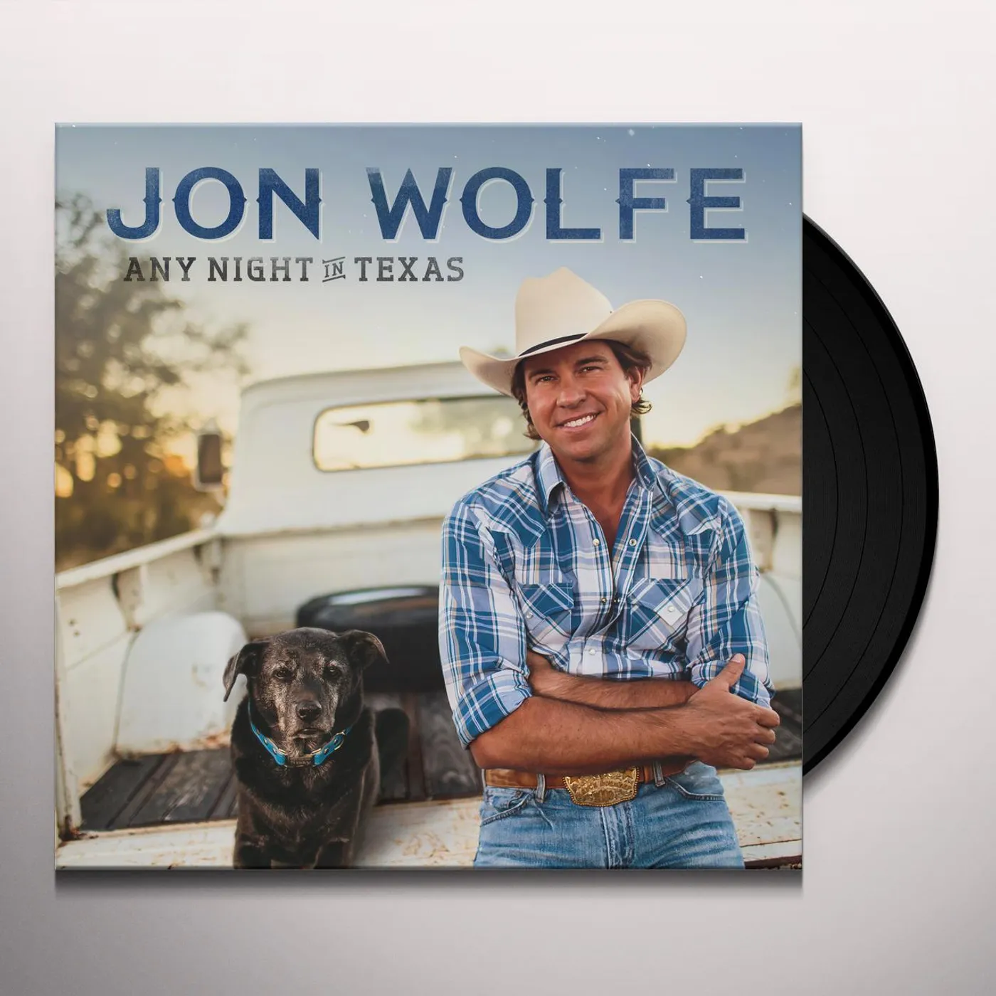 Jon Wolfe Any Night in Texas Vinyl Record