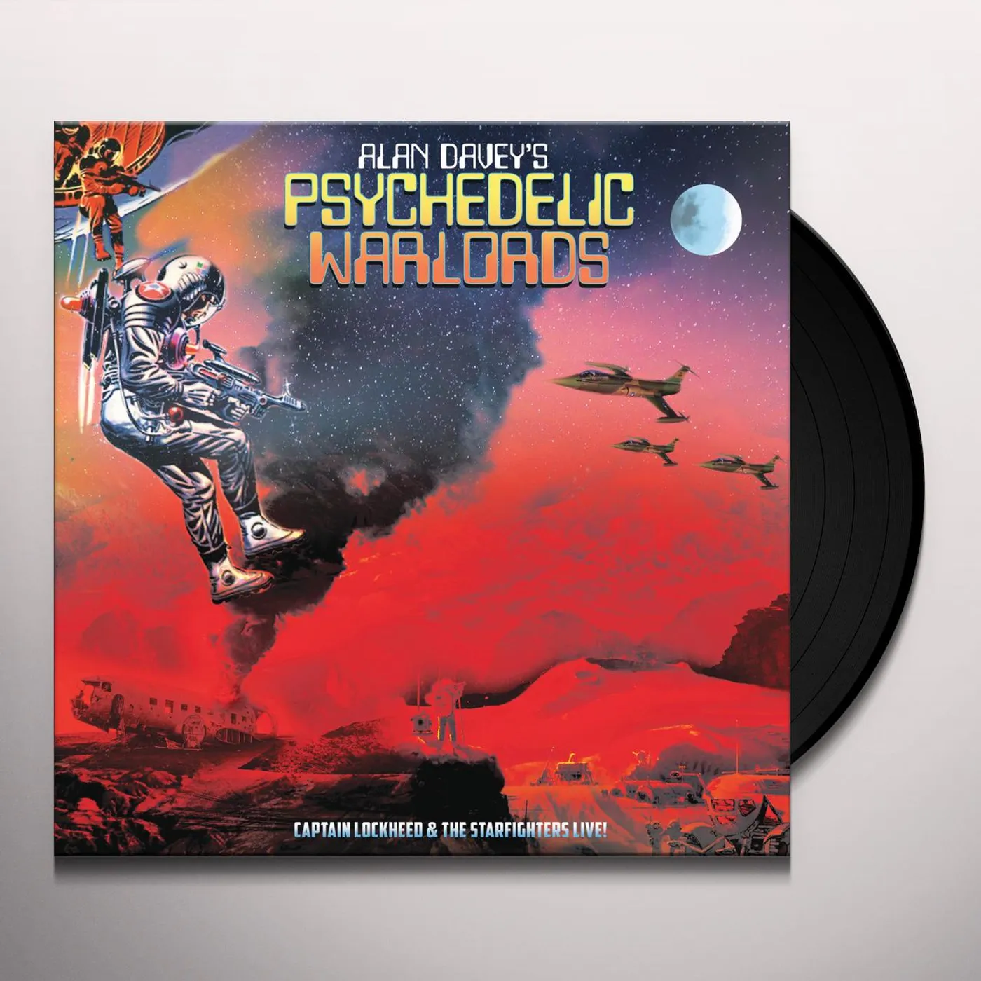 Alan Davey Captain Lockheed And The Starfighters Live! Vinyl Record