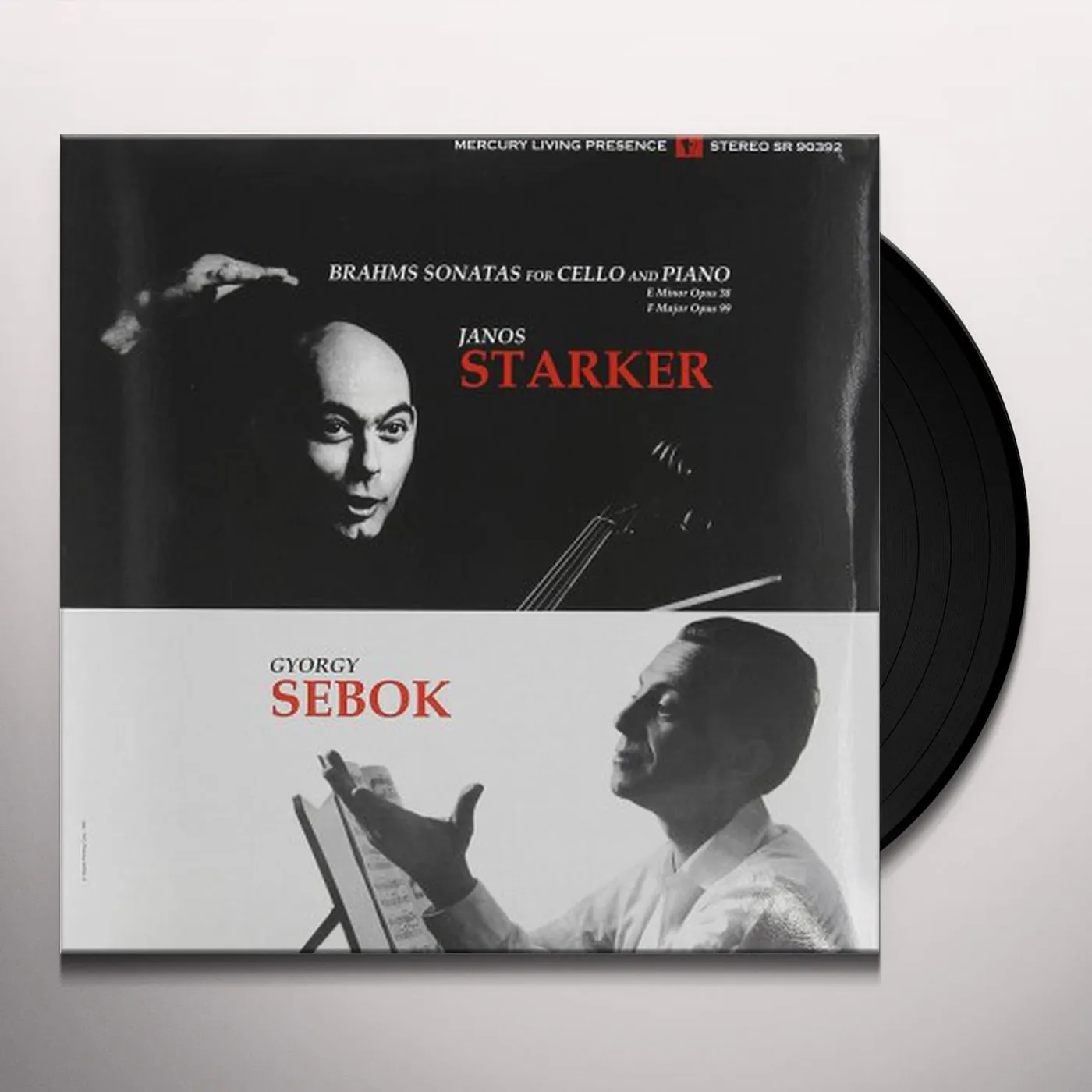 János Starker Brahms: Sonatas For Cello And Piano Nos. 1 & 2 Vinyl Record