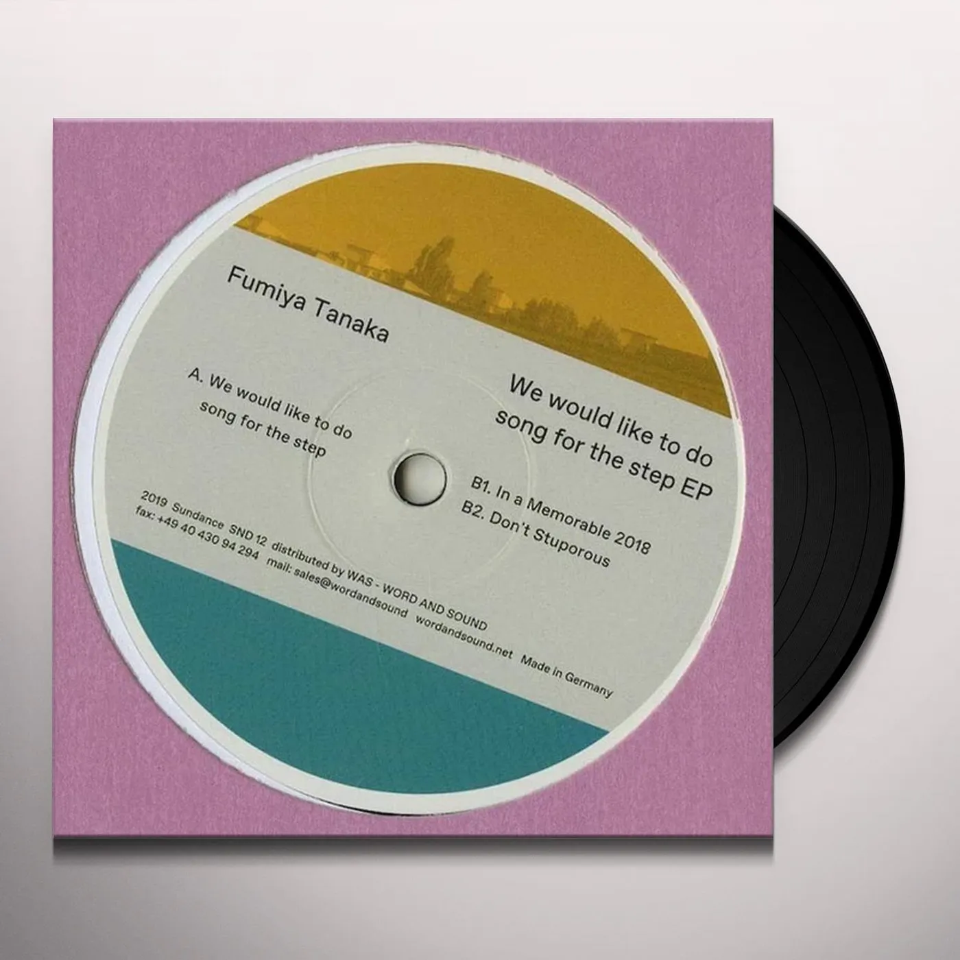 Fumiya Tanaka We Would Like To Do Song For The Step EP Vinyl Record